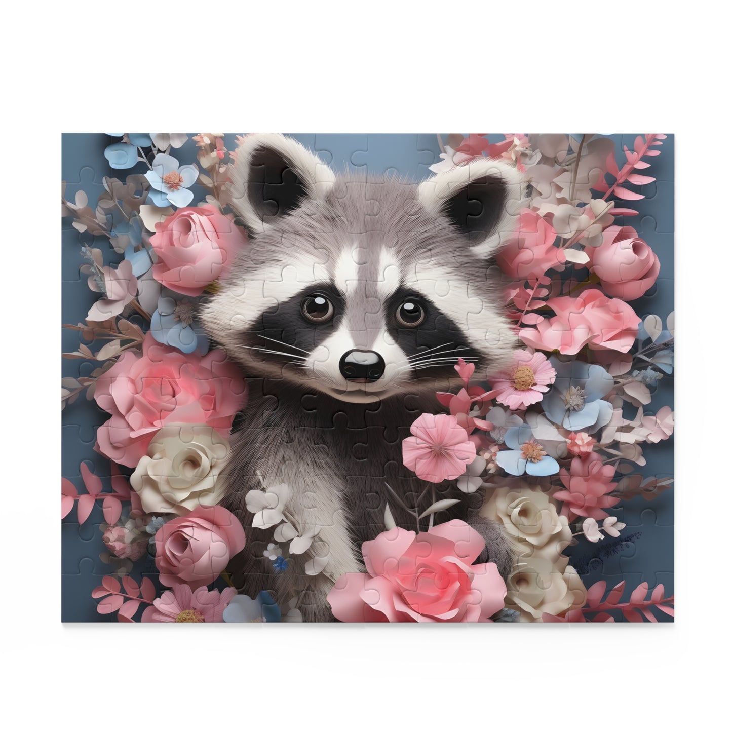 Personalised/Non-Personalised Puzzle, Racoon (120, 252, 500-Piece)