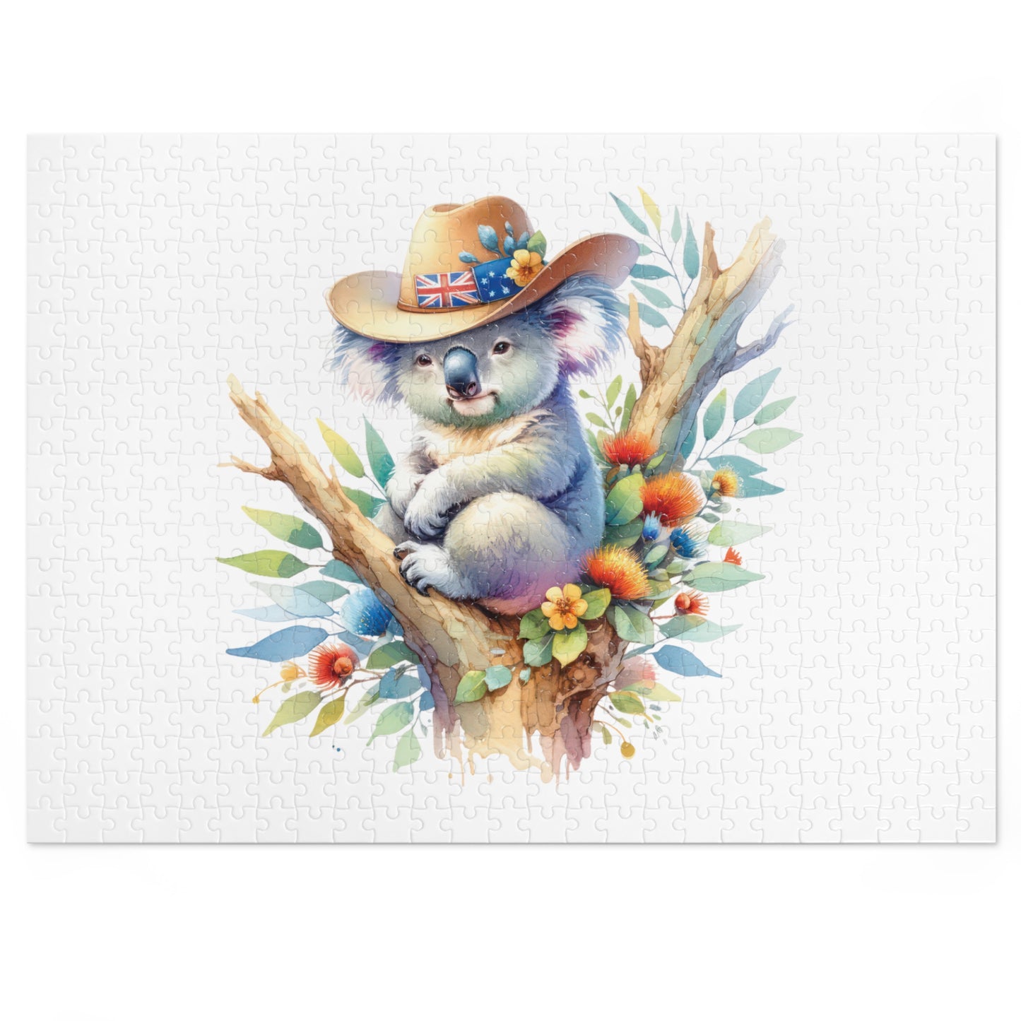 Jigsaw Puzzle in Tin, Australian Animals, Koala, Personalised/Non-Personalised, awd-1316 (30, 110, 252, 500,1000-Piece)