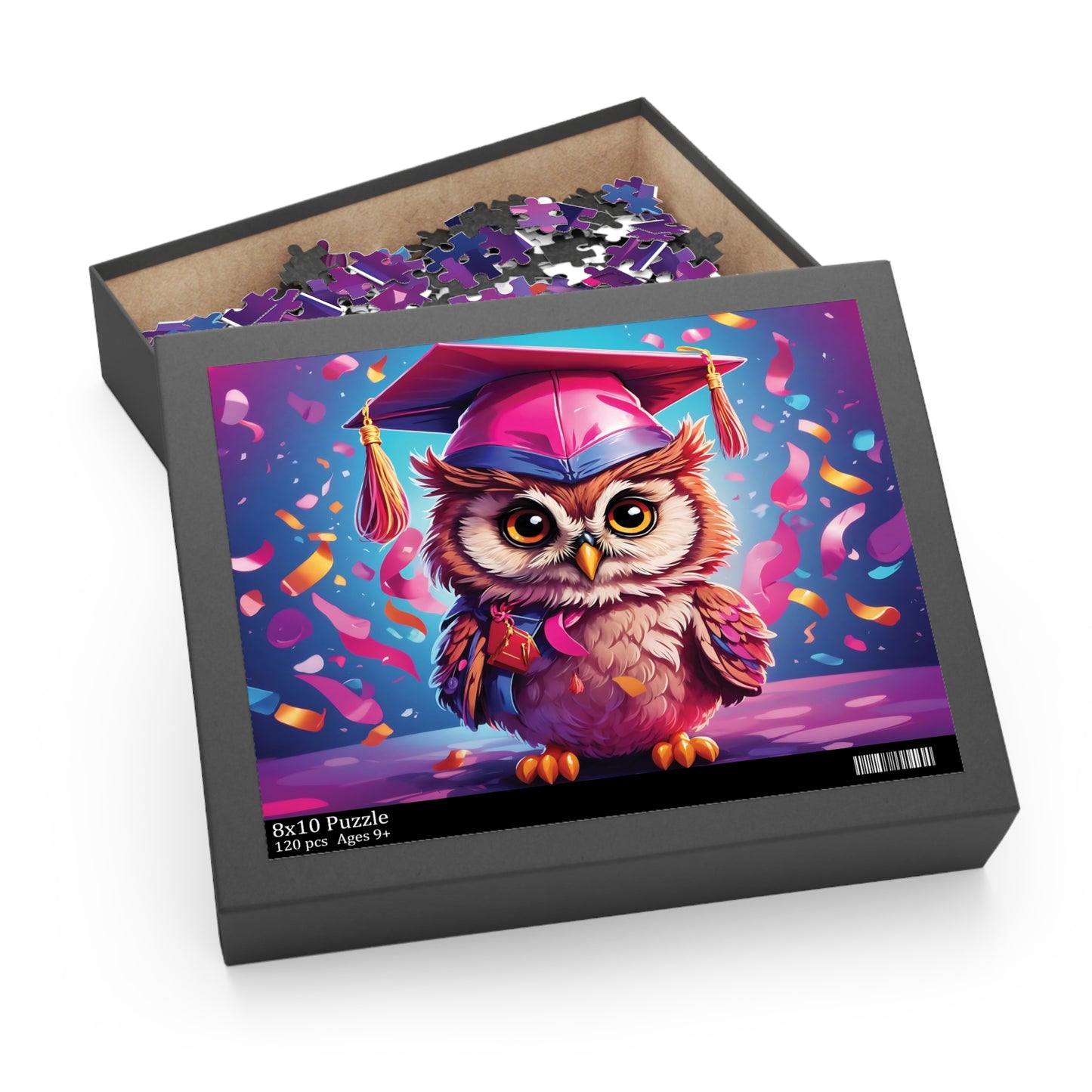 Personalised/Non-Personalised Puzzle, Owl (120, 252, 500-Piece)