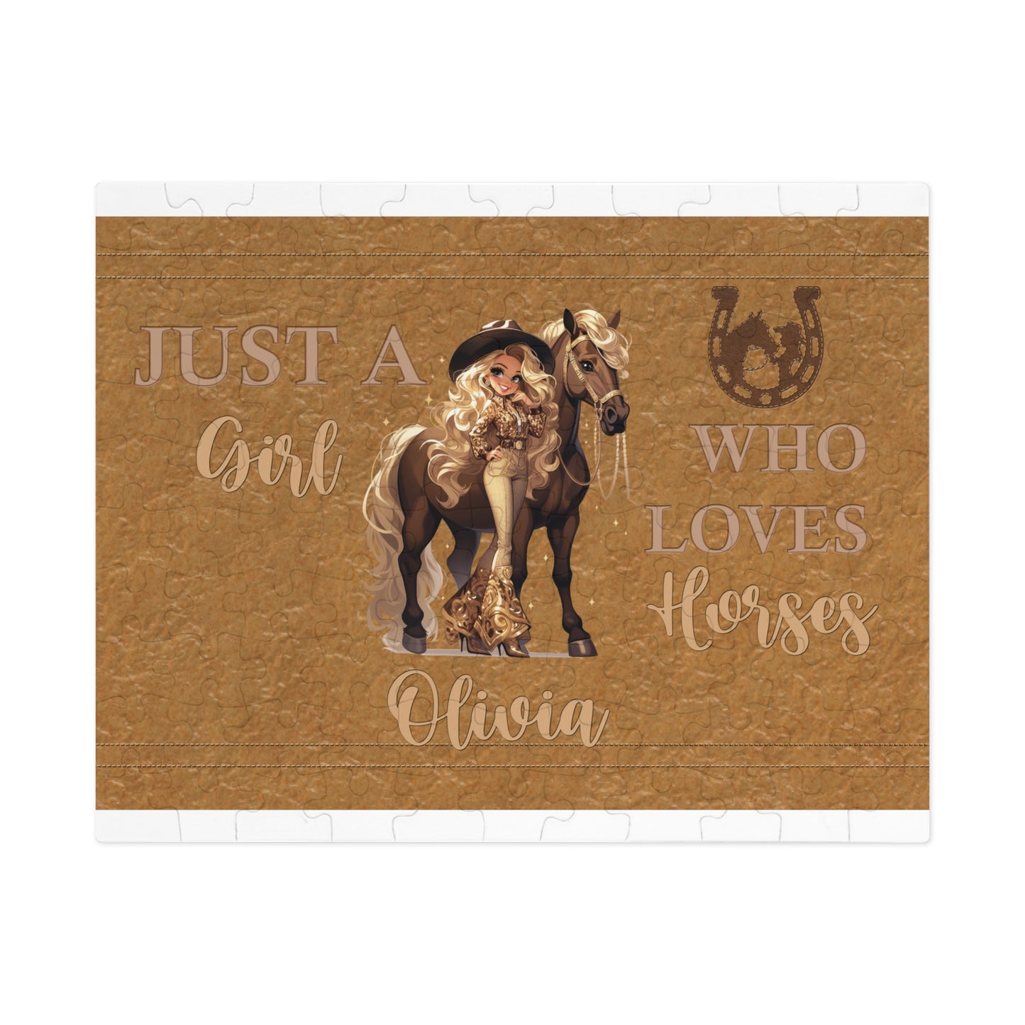 Jigsaw Puzzle, Just a Girl Who Loves Horses (30, 110, 252, 500,1000-Piece)