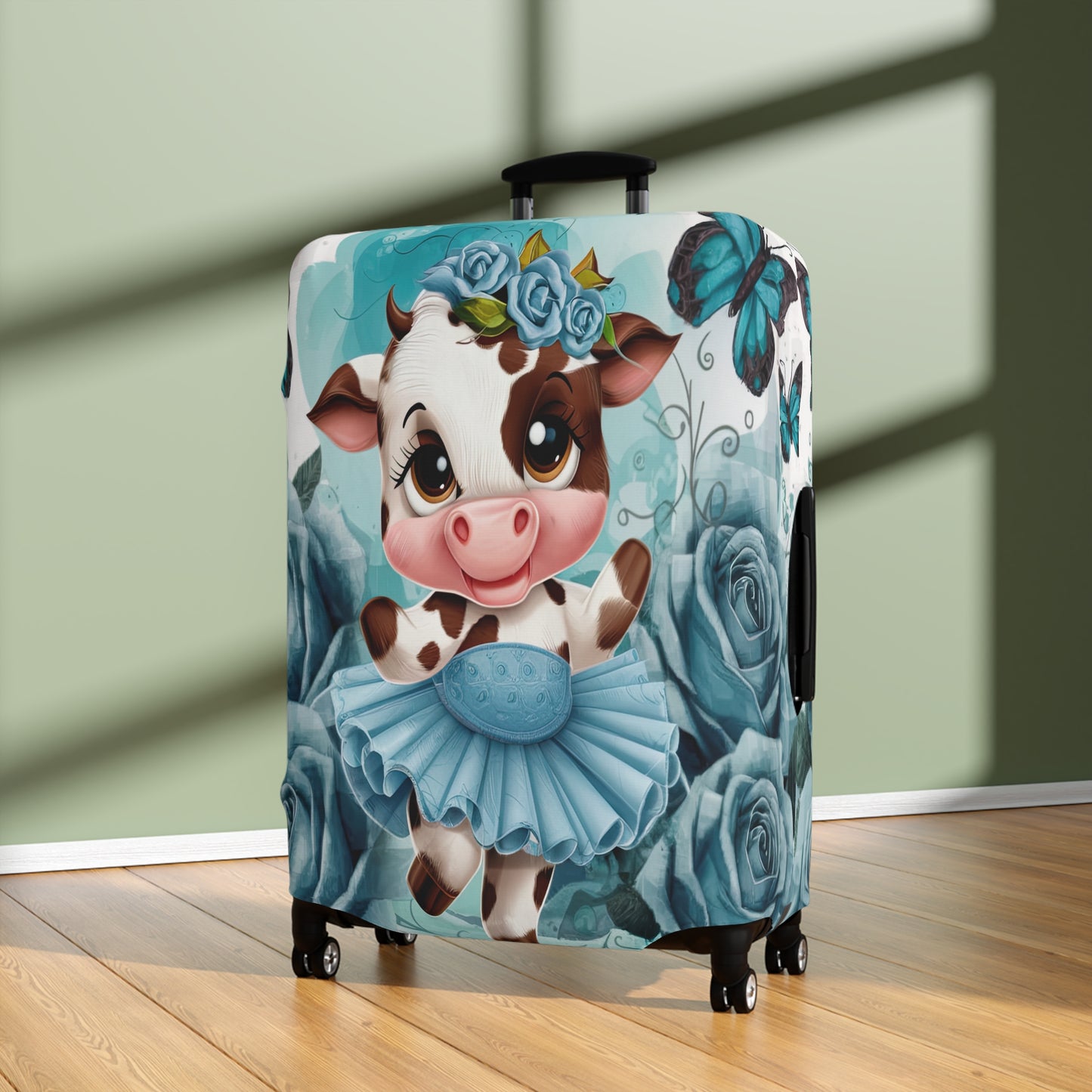 Luggage Cover, Ballet Dancing Cow, awd-1653