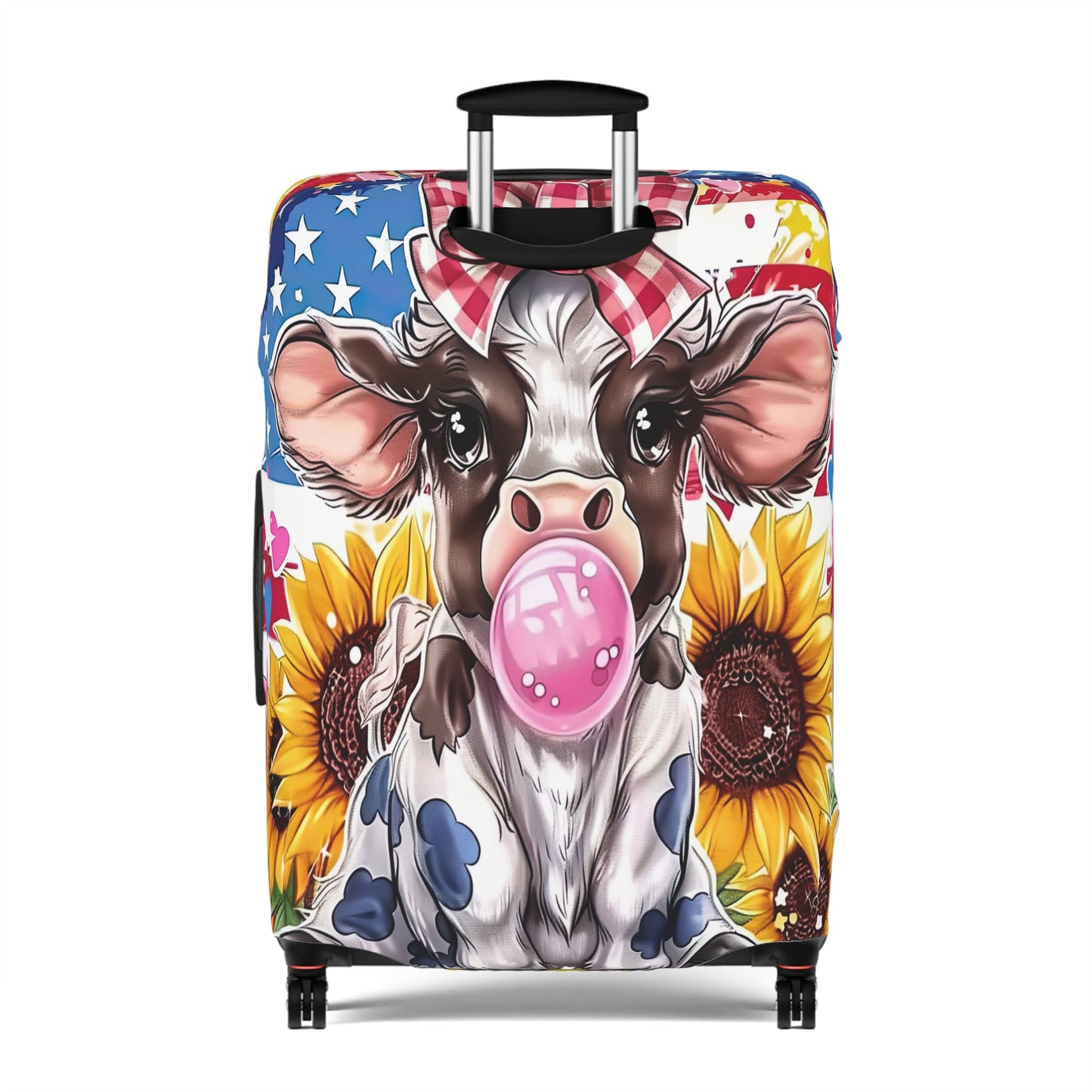 Luggage Cover, Sunflowers, Highland Cow, awd-3101