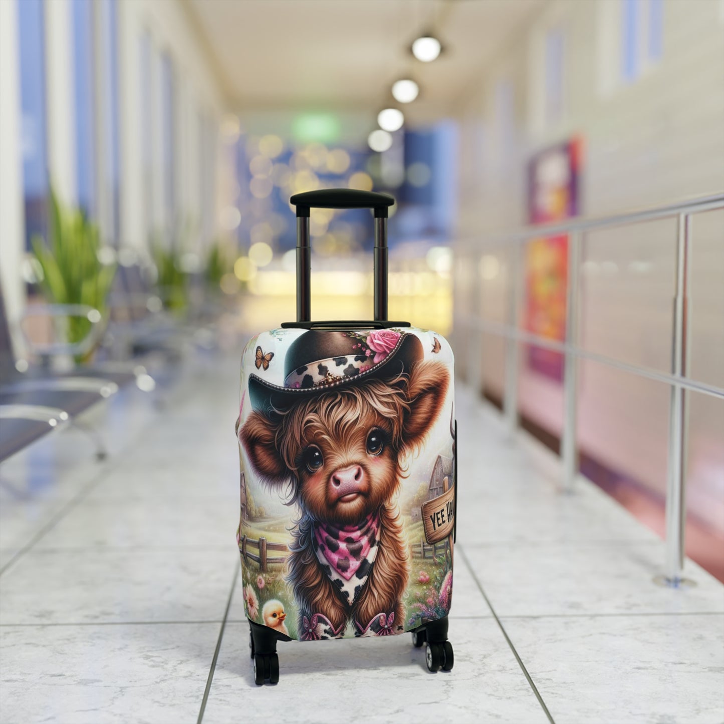 Luggage Cover, Highland Cow, Country and Western, awd-1419