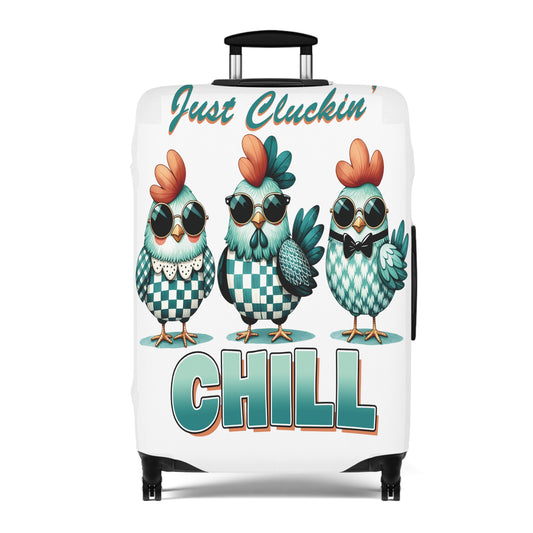 Luggage Cover, Chicken, Just Cluckin' Chill, awd-1255