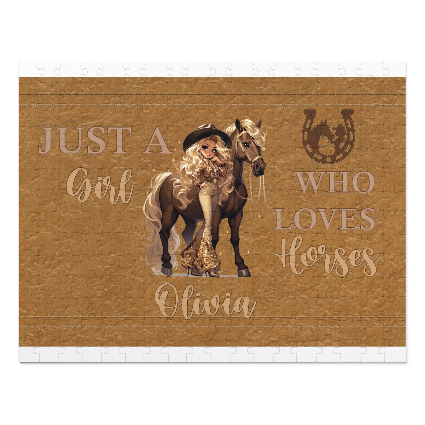 Jigsaw Puzzle, Just a Girl Who Loves Horses (30, 110, 252, 500,1000-Piece)