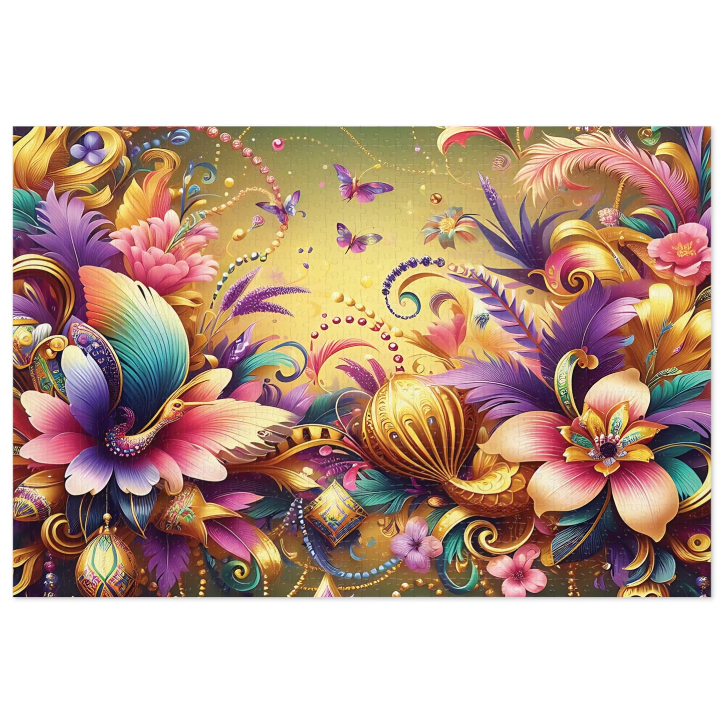 Jigsaw Puzzle, Floral, Personalised/Non-Personalised (30, 110, 252, 500,1000-Piece)