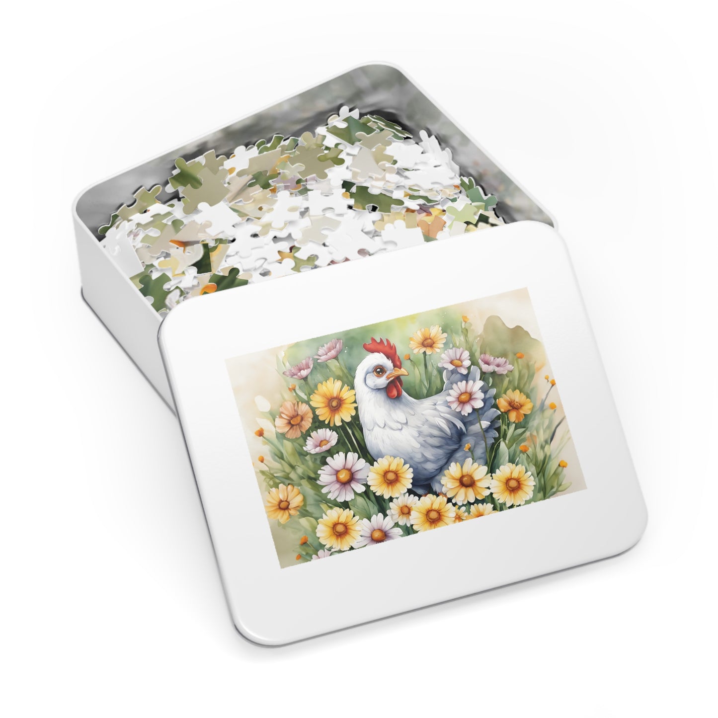 Jigsaw Puzzle, Western, Chicken, Personalised/Non-Personalised (30, 110, 252, 500,1000-Piece)