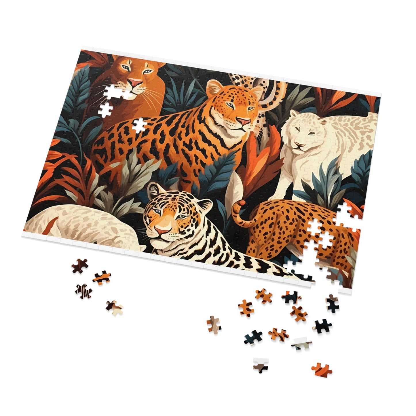 Jigsaw Puzzle, Leopard, Personalised/Non-Personalised (30, 110, 252, 500,1000-Piece)