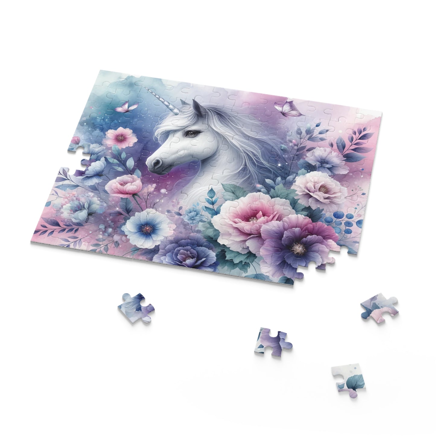 Personalised/Non-Personalised Puzzle, Unicorn (120, 252, 500-Piece)