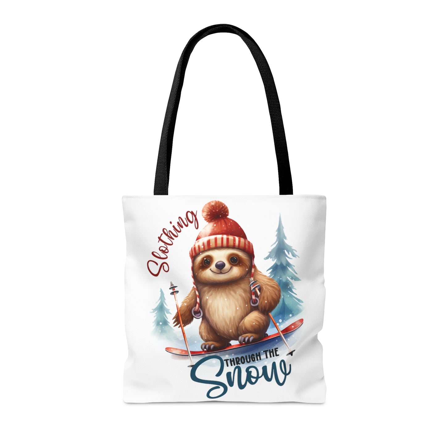 Tote Bag, Christmas, Sloth, Personalised/Non-Personalised Tote bag