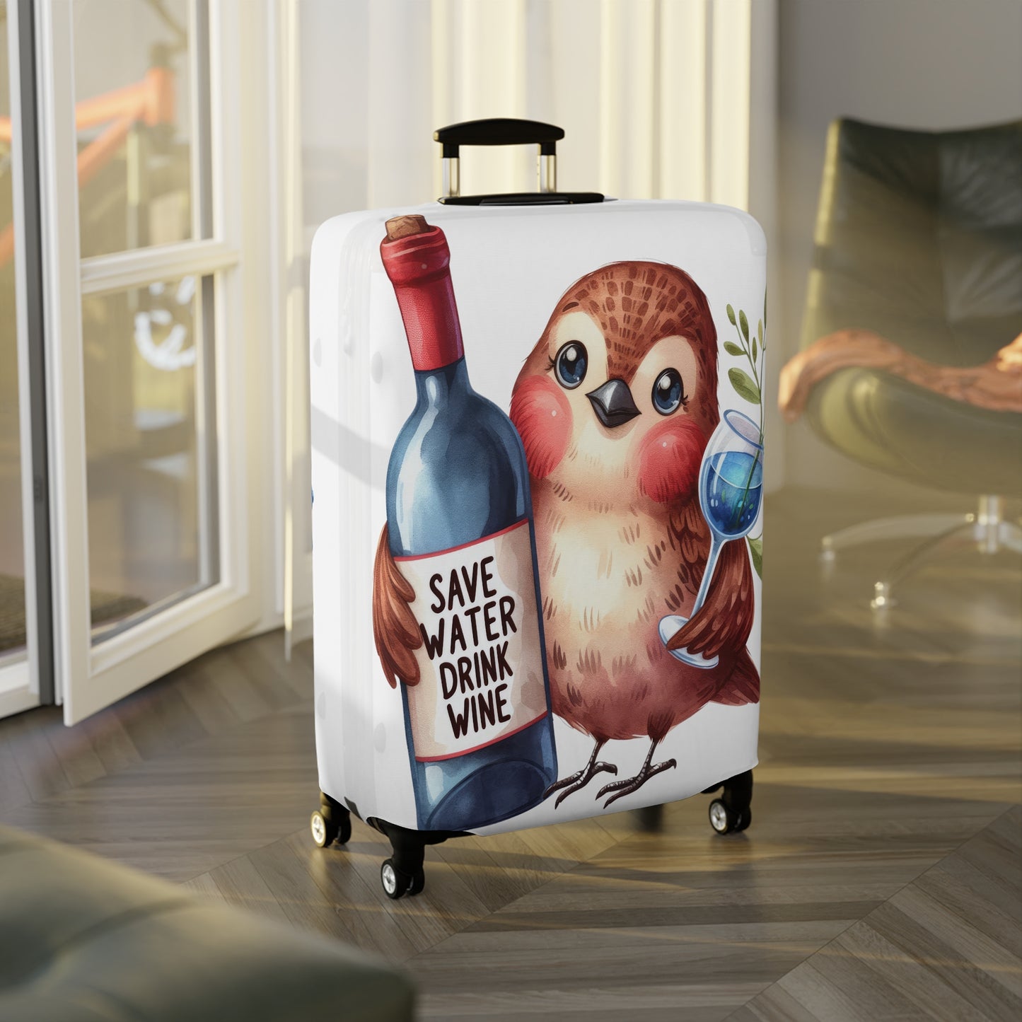 Luggage Cover, Cute Bird, awd-1642