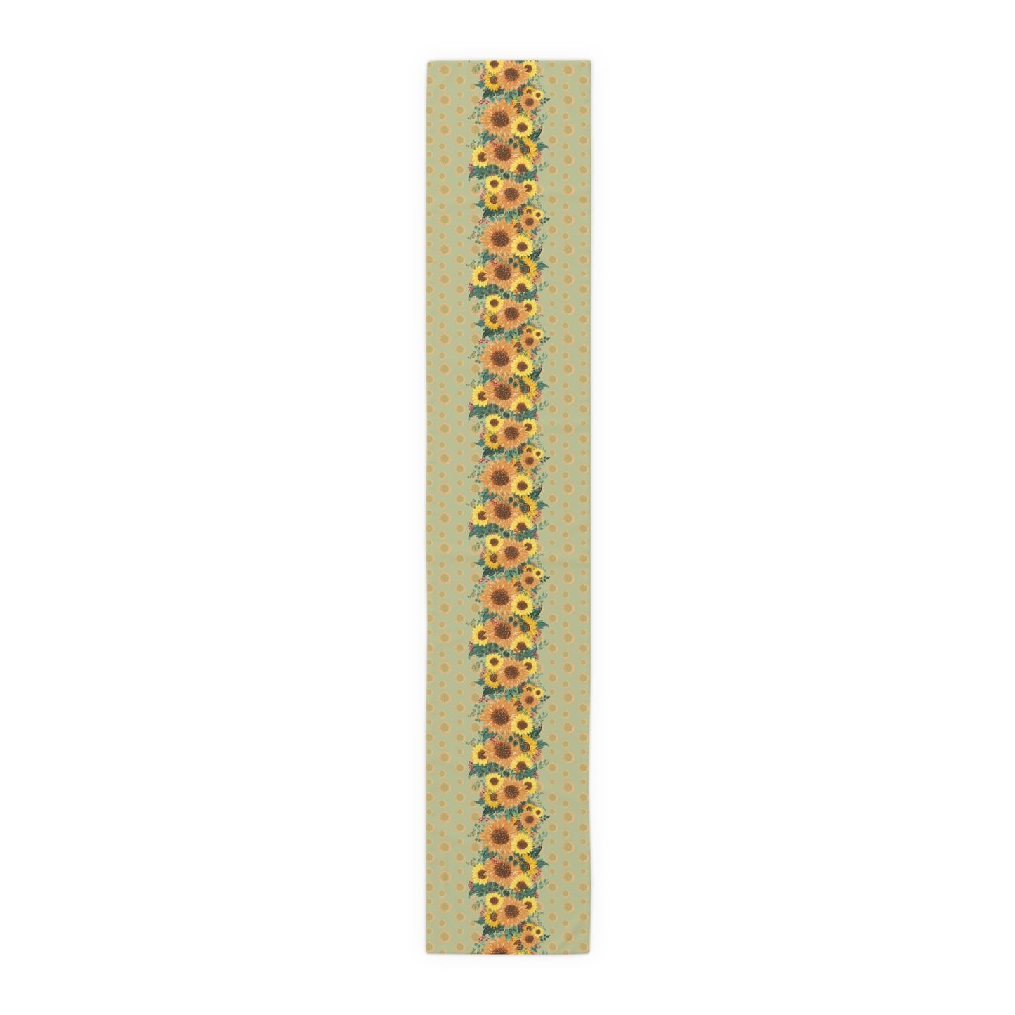 Sunflower Floral Table Runner, Cotton Twill and Poly Available, 2 sizes Available