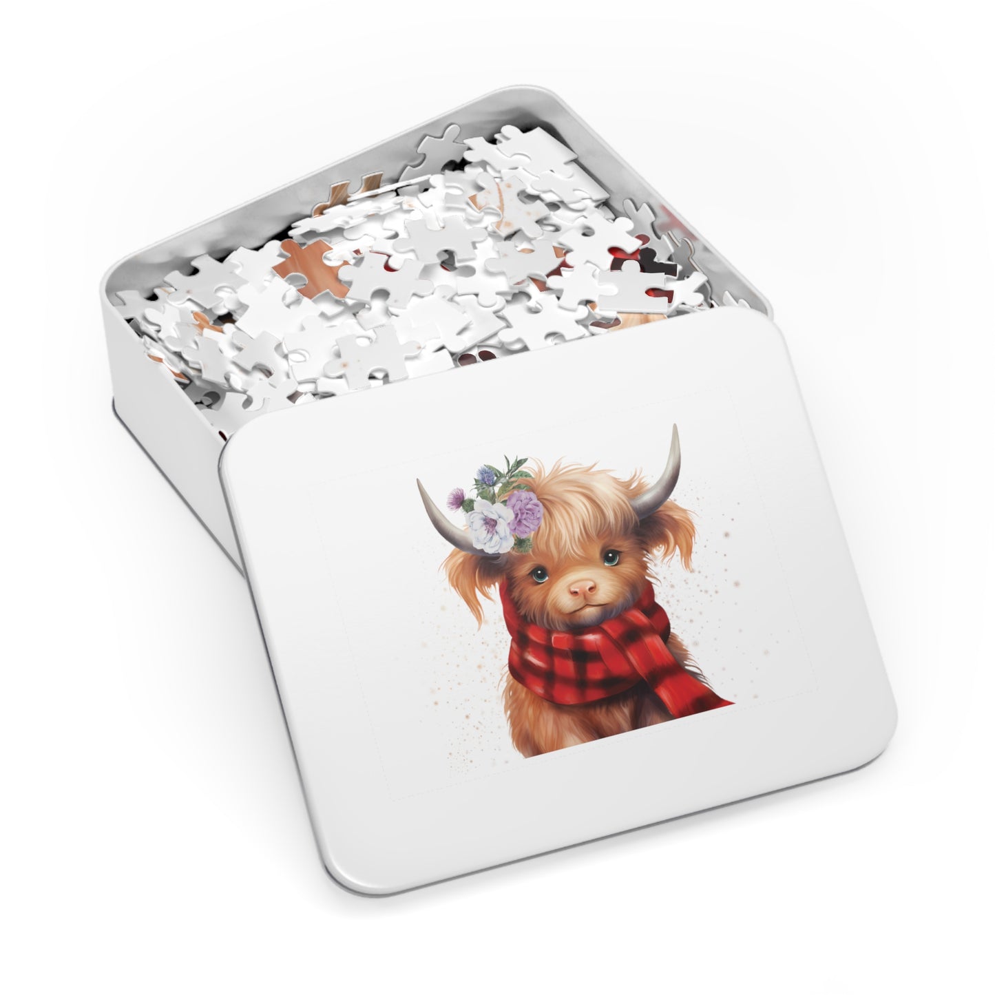 Puzzle, Highland Cow, Personalised/Non-Personalised (30, 110, 252, 500,1000-Piece)