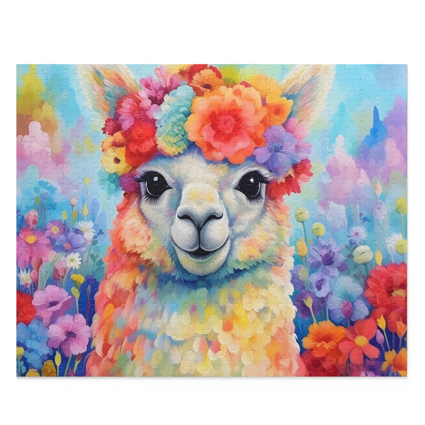 Personalised/Non-Personalised Puzzle, Llama (120, 252, 500-Piece)