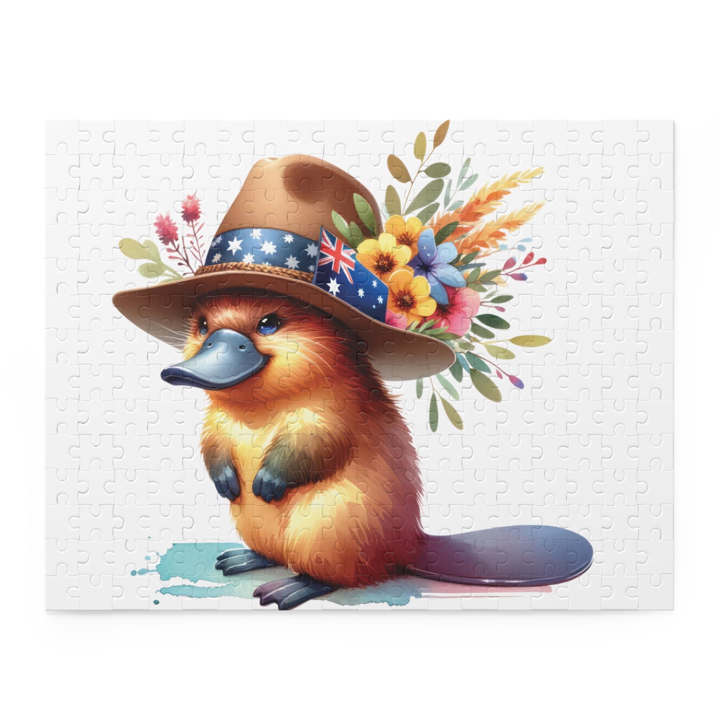 Personalised/Non-Personalised Puzzle, Platypus (120, 252, 500-Piece)