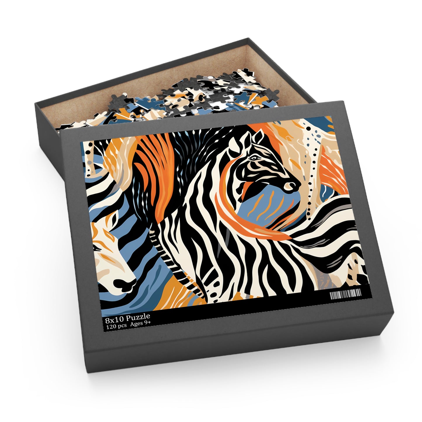 Personalised/Non-Personalised Puzzle, Zebra (120, 252, 500-Piece)