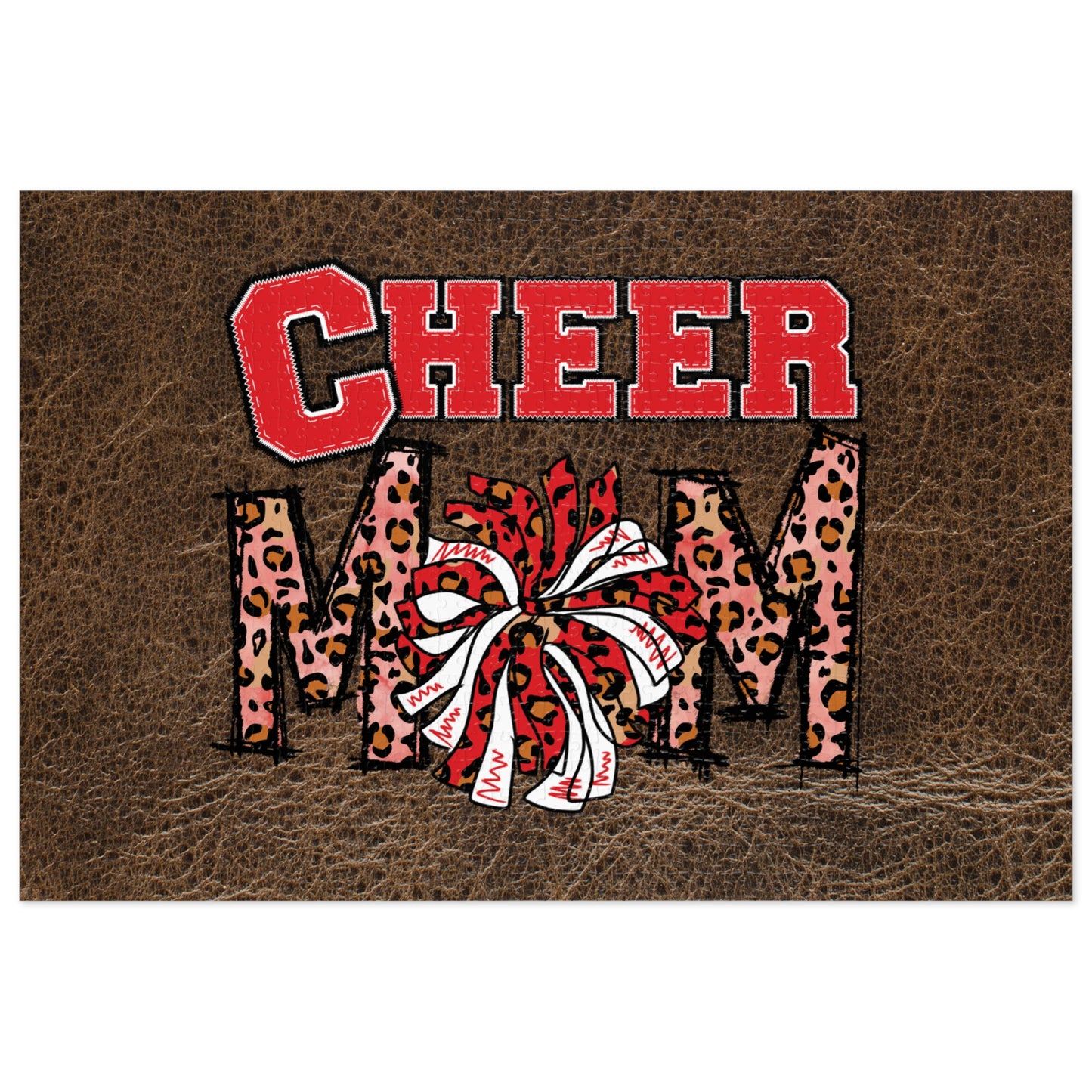 Jigsaw Puzzle, Cheer Mom, Personalised/Non-Personalised (30, 110, 252, 500,1000-Piece)