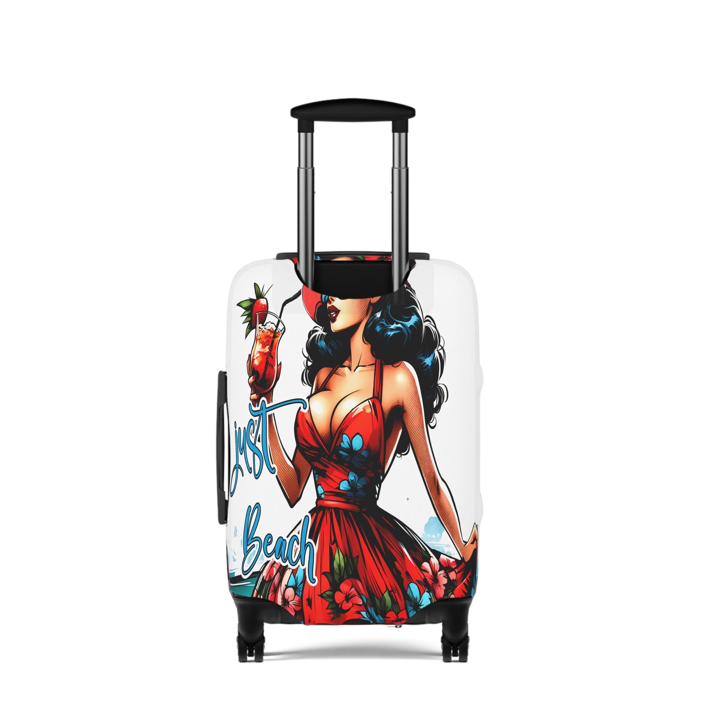 Luggage Cover, Retro Girl, Just Beach, awd-3007