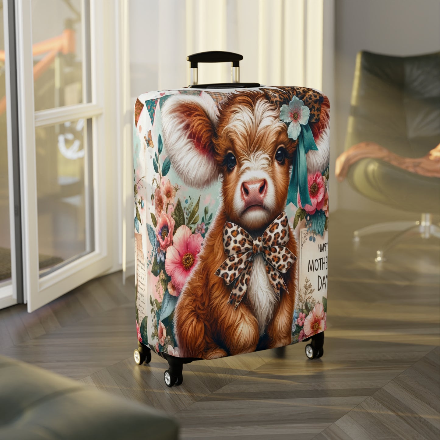 Luggage Cover, Highland Cow, awd-5013