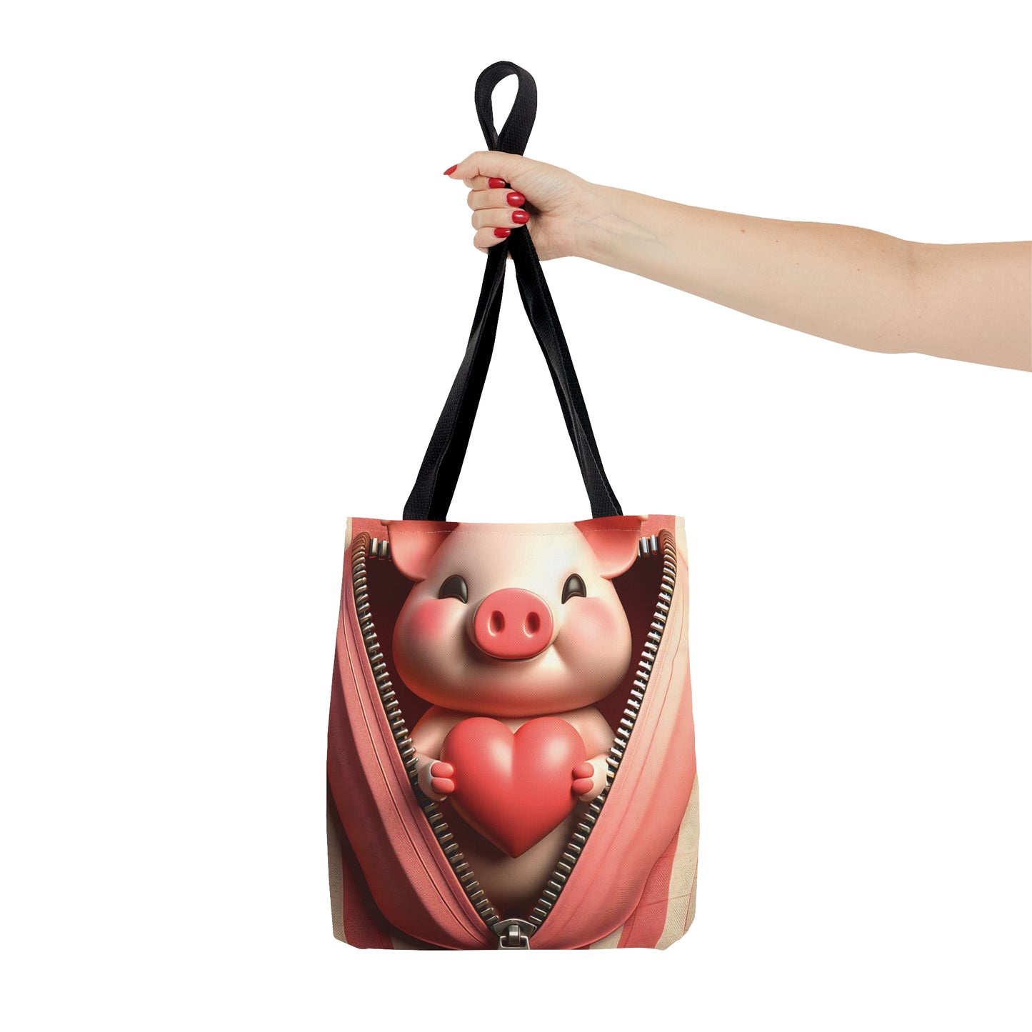 Tote Bag, Pig, Personalised/Non-Personalised Tote bag