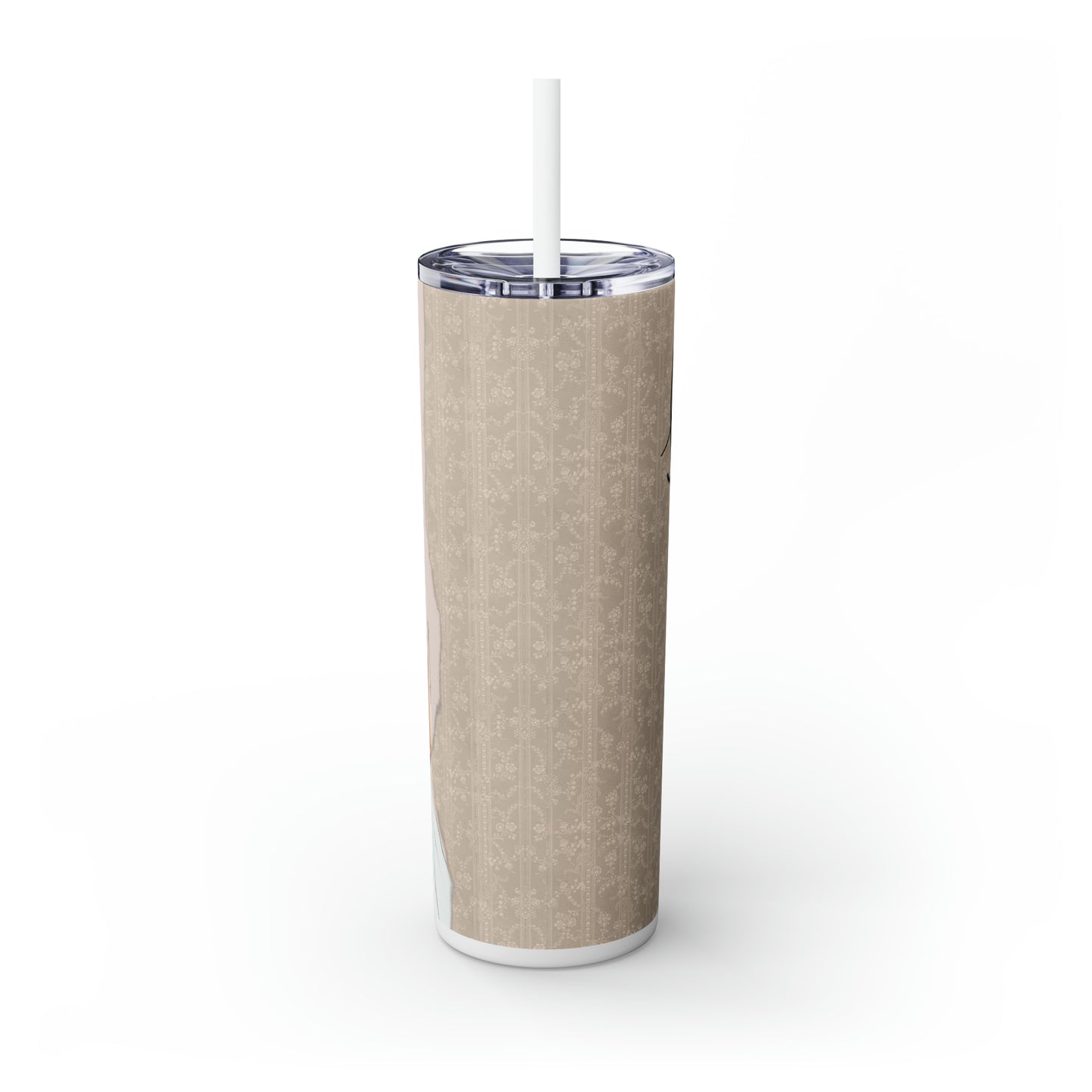 Skinny Tumbler with Straw, 20oz, Bride to Be, awd-222