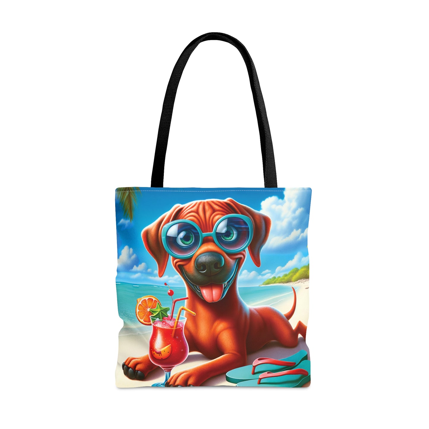 Tote Bag, Dog on Beach, RhodesianRidgeback, Tote bag,  awd-1238