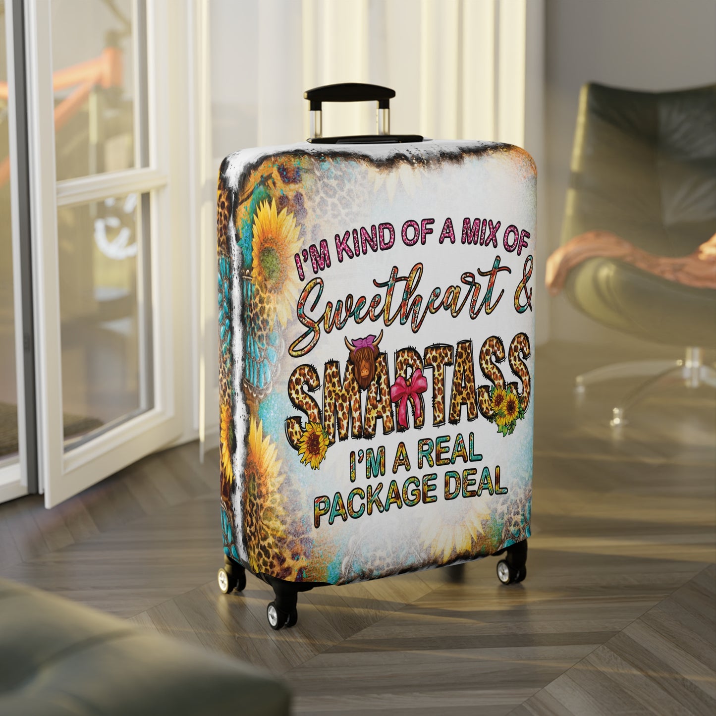 Luggage Cover, Country and Western, Mix of Sweetheart, awd-1030