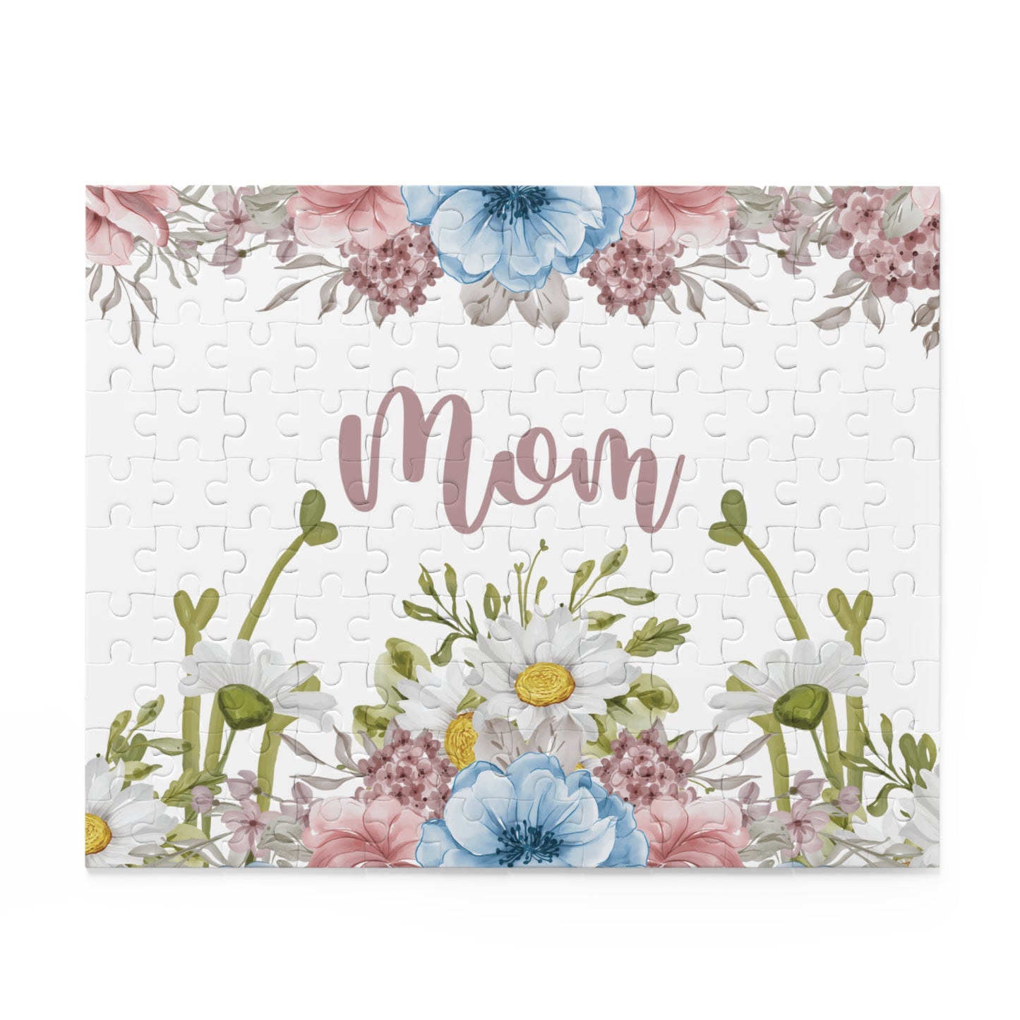 Personalised/Non-Personalised Puzzle, Floral, Mom (120, 252, 500-Piece)