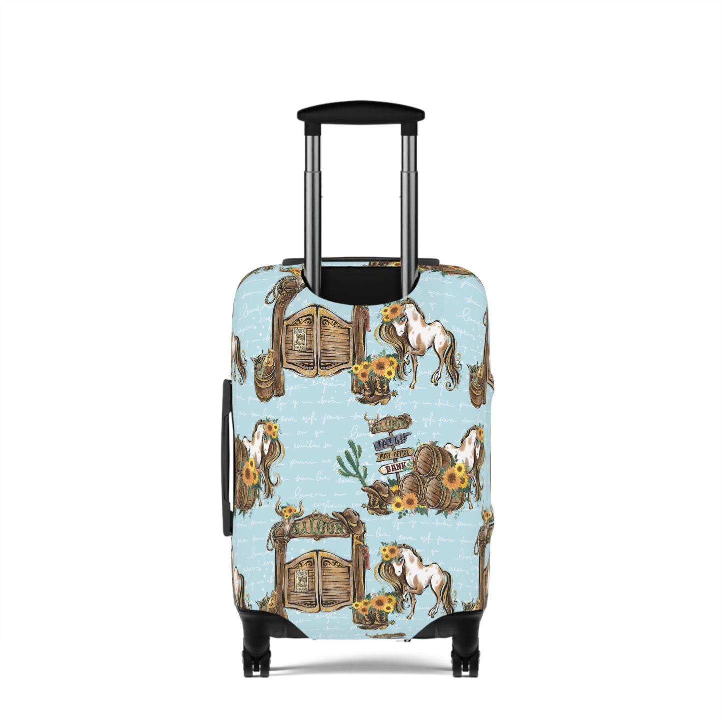 Luggage Cover, Howdy Cowboy Blue