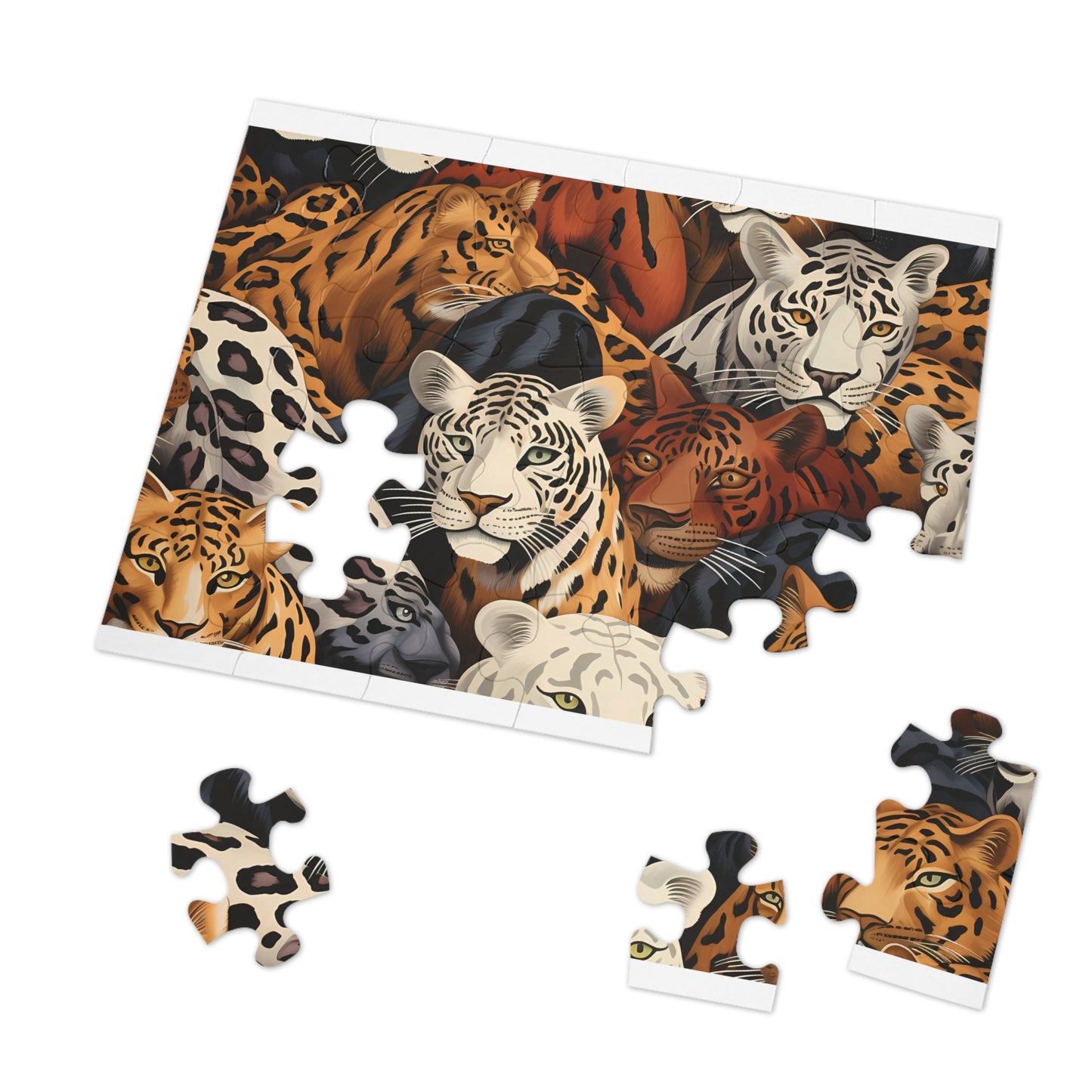 Jigsaw Puzzle, Leopard, Personalised/Non-Personalised (30, 110, 252, 500,1000-Piece)