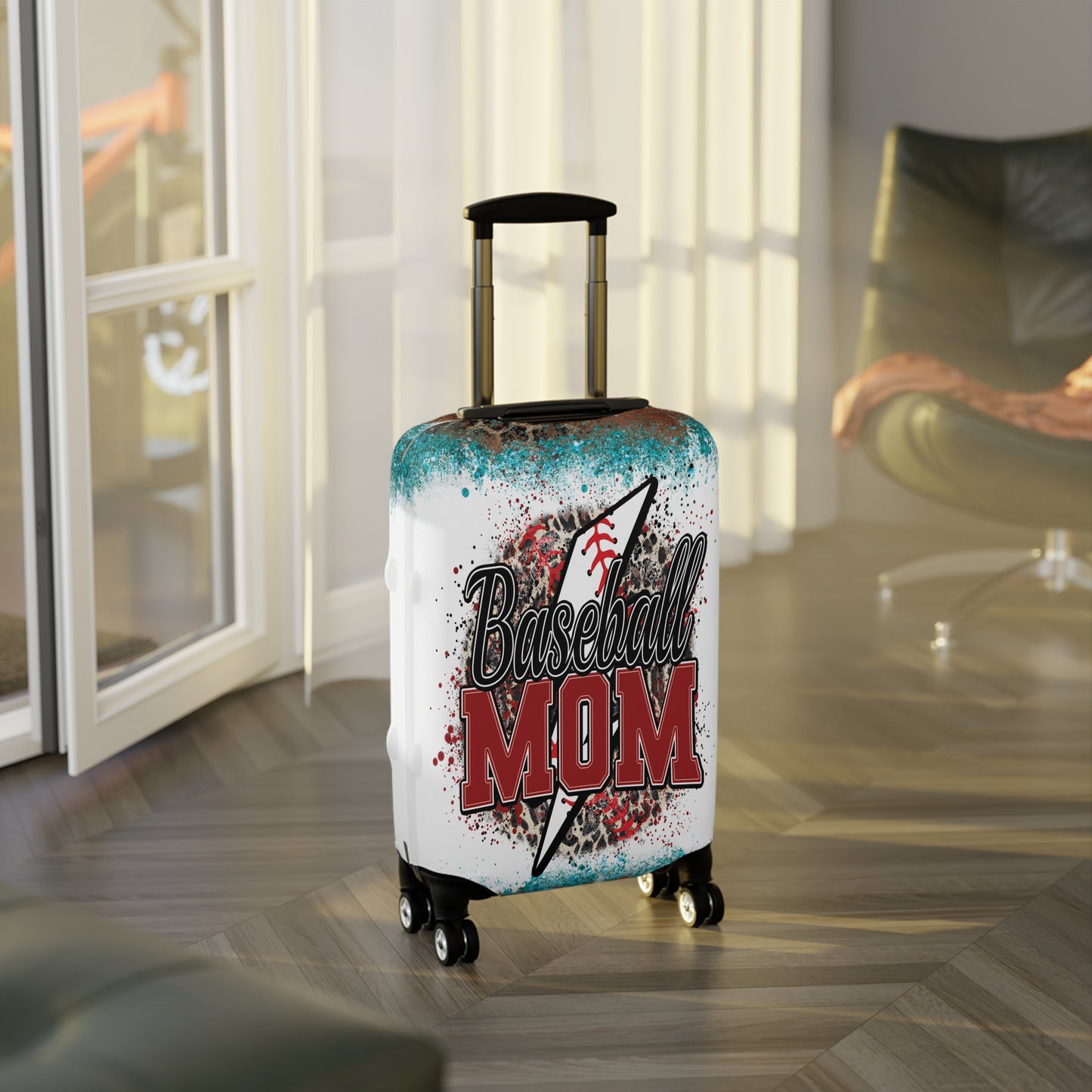 Luggage Cover, Baseball Mom, awd-310