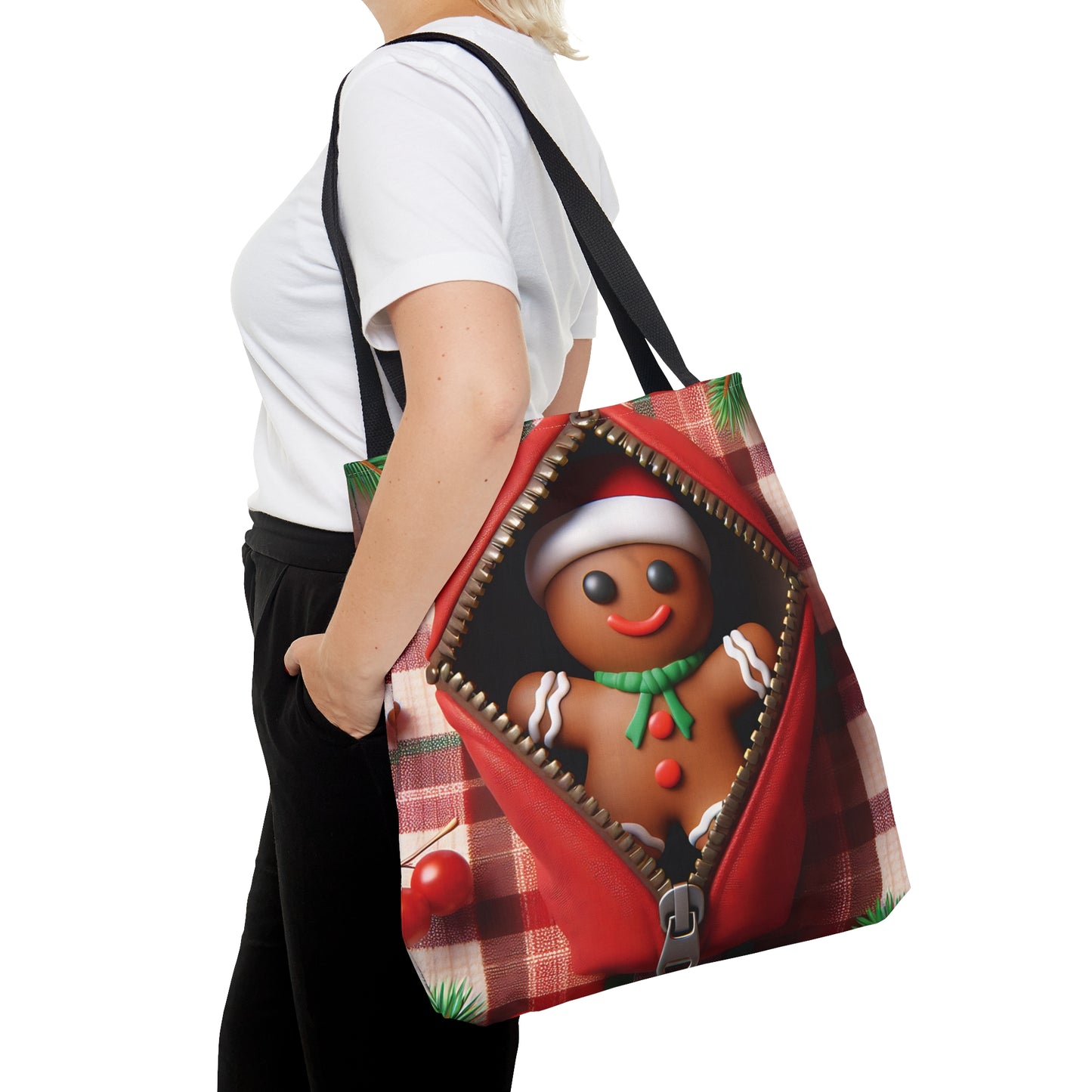 Tote Bag, Christmas, Gingerbread Man