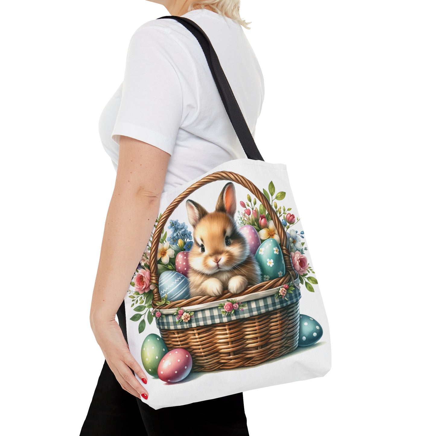 Tote Bag, Easter, Rabbit, Personalised/Non-Personalised Tote bag