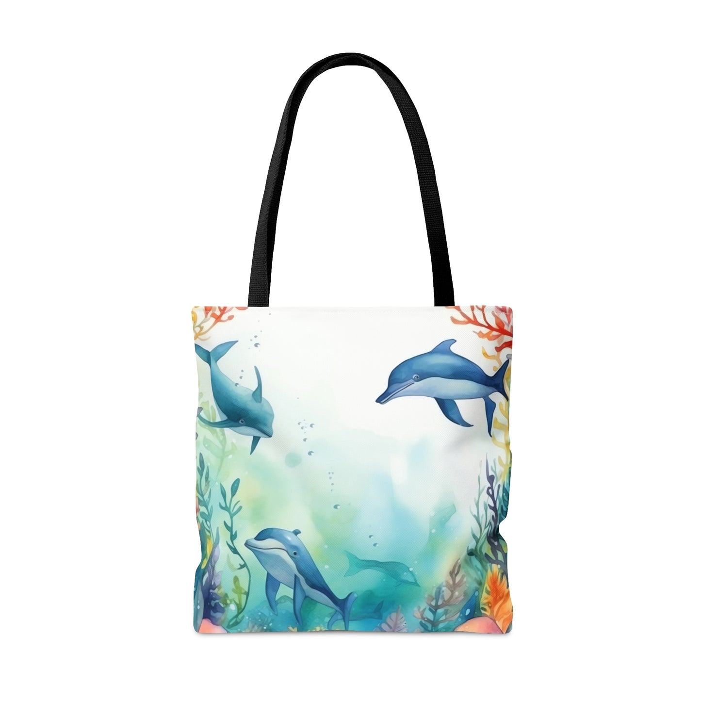 Tote Bag, Nautical Dolphin bag, Beach Tote Bag