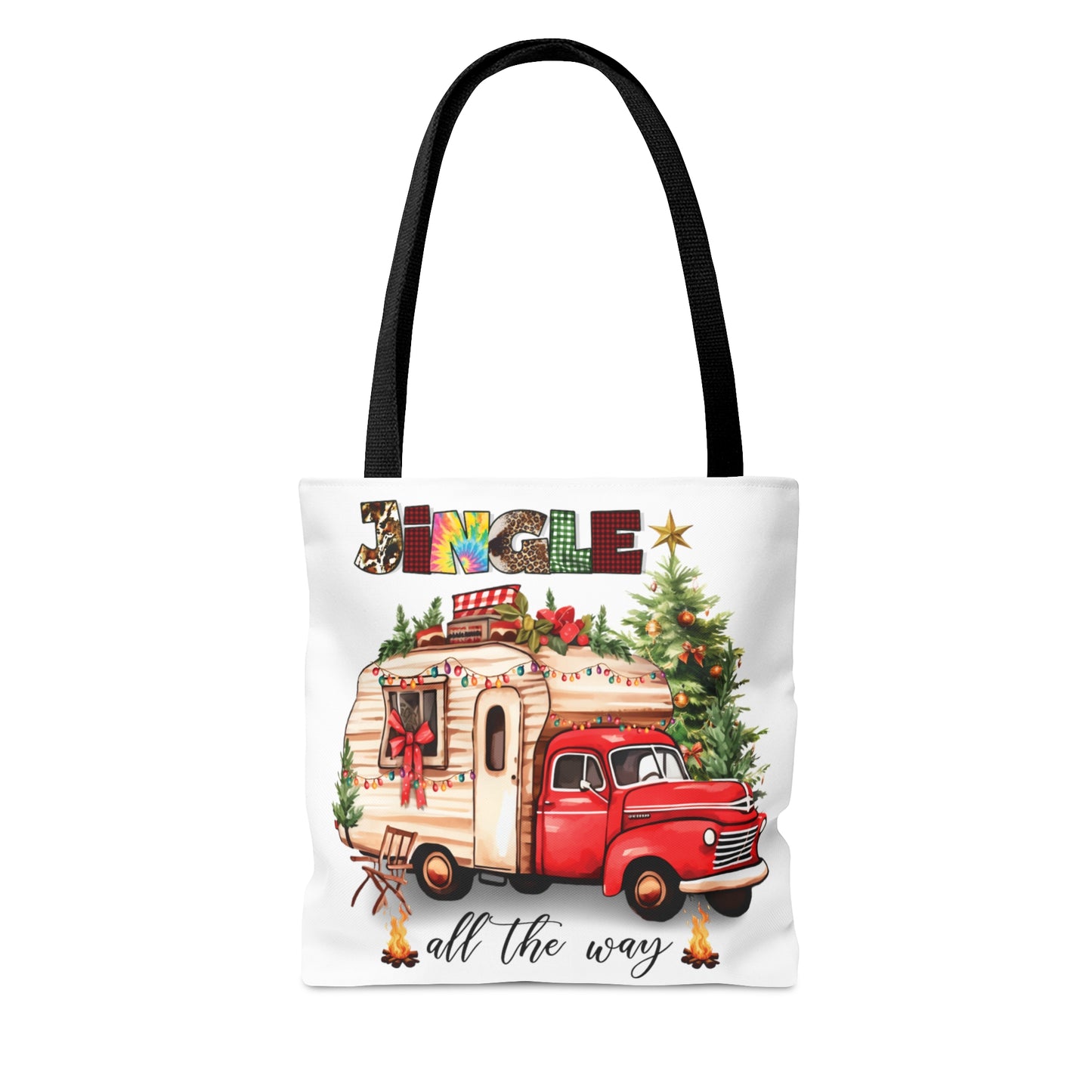 Tote Bag, Christmas, Camper