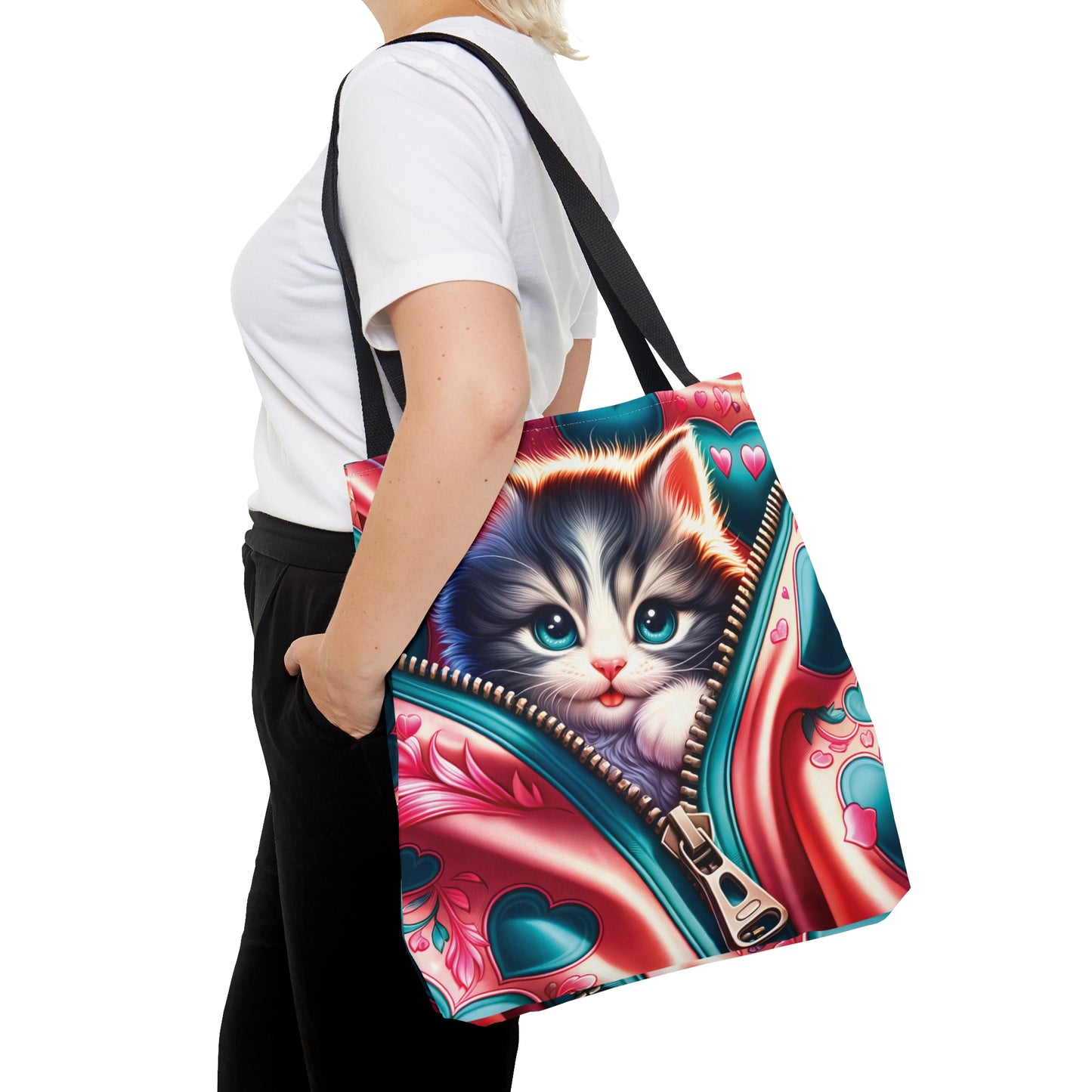 Tote Bag, Cat, Personalised/Non-Personalised Tote bag