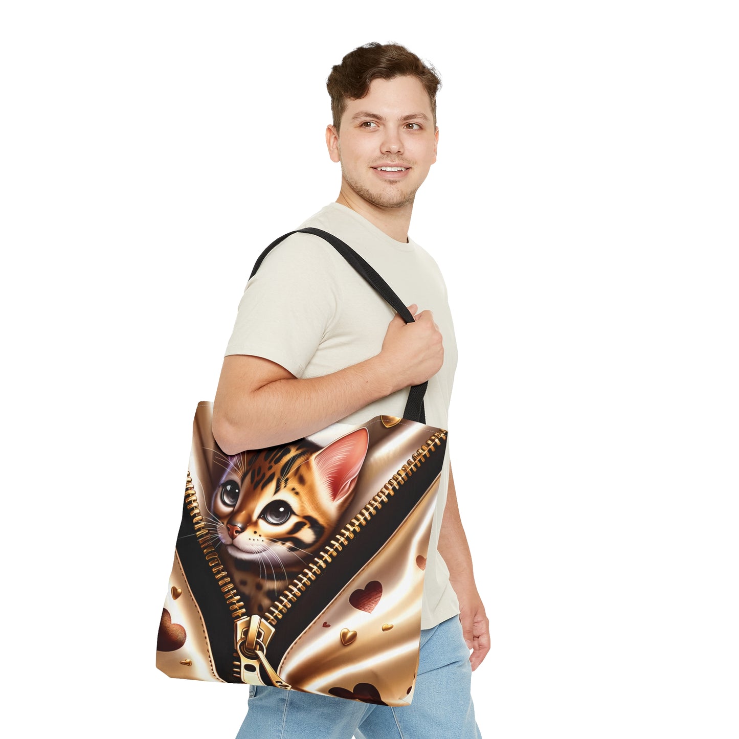 Tote Bag, Cat, Personalised/Non-Personalised Tote bag