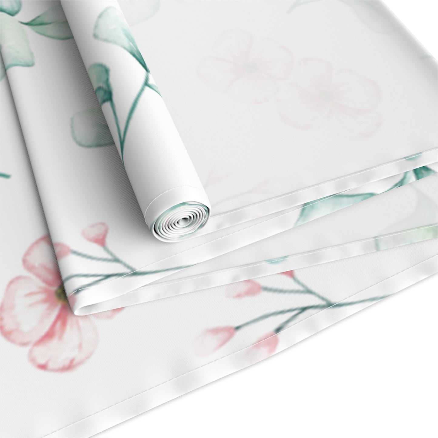 Floral Table Runner, Cotton Twill and Poly Available