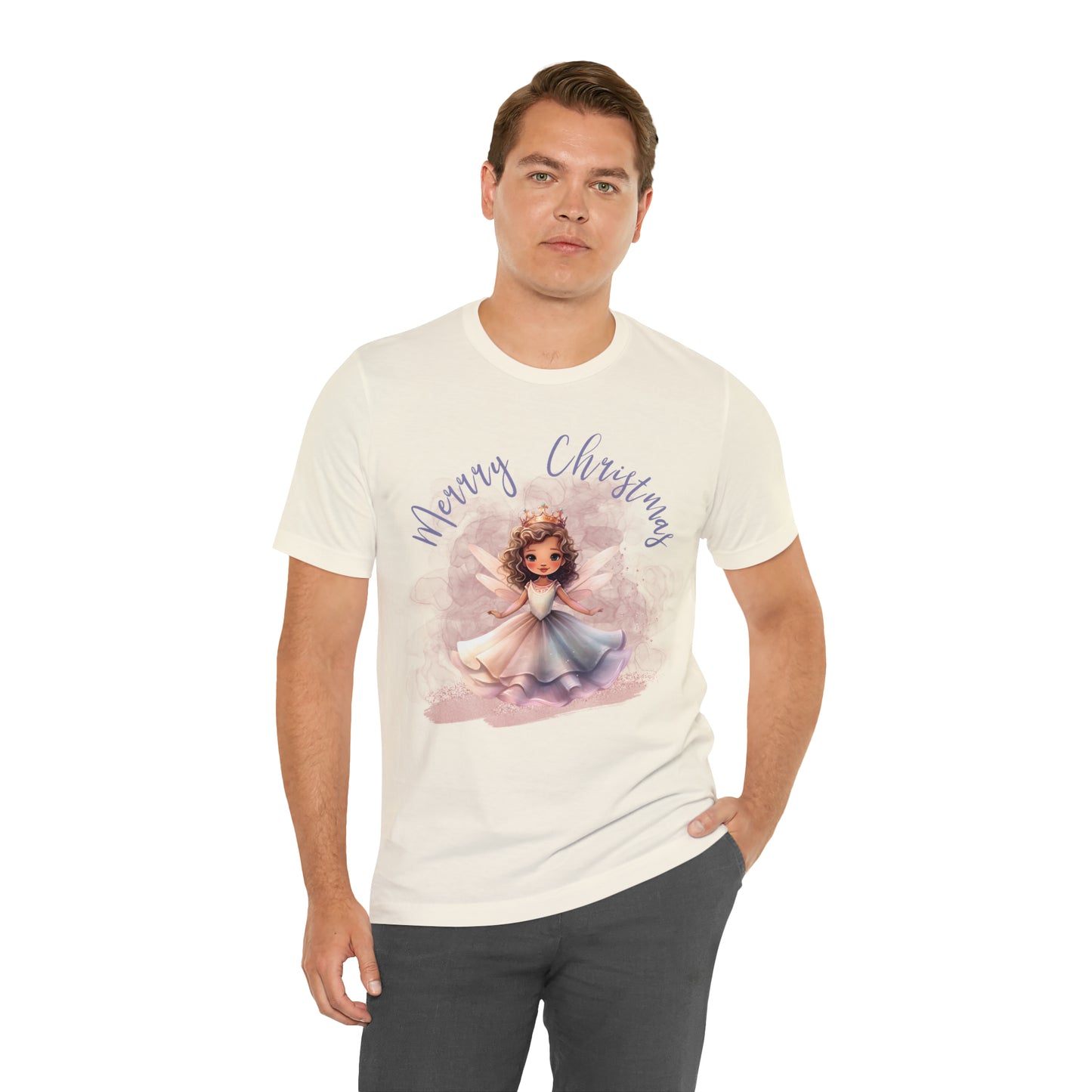 Unisex Jersey Short Sleeve Tee Christmas, Women's Fairy T-shirt - A0010