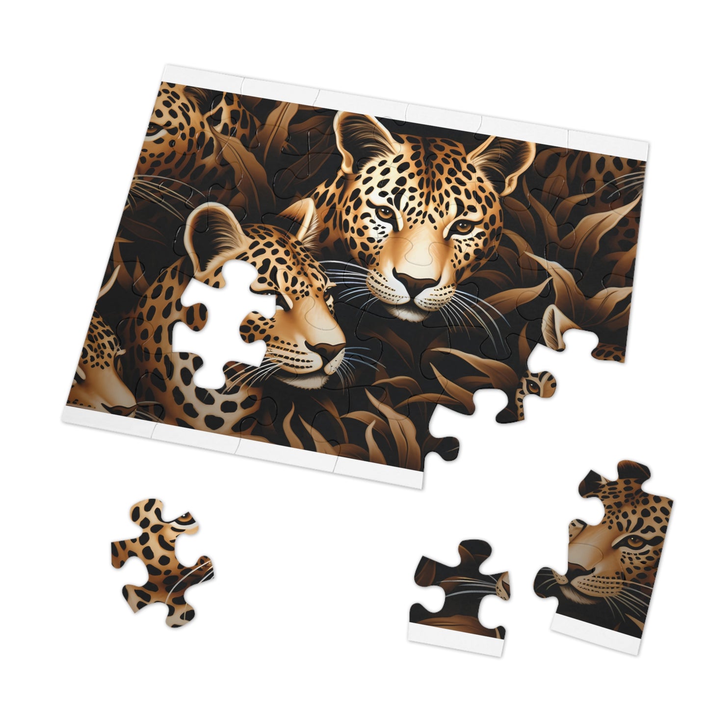 Jigsaw Puzzle, Leopard, Personalised/Non-Personalised (30, 110, 252, 500,1000-Piece)