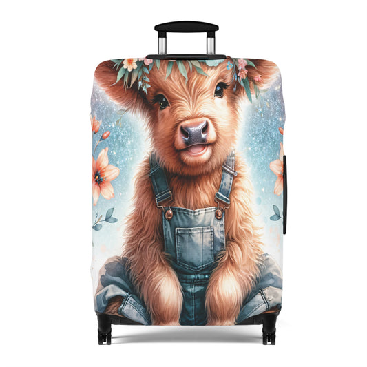 Luggage Cover, Highland Cow, awd-1159