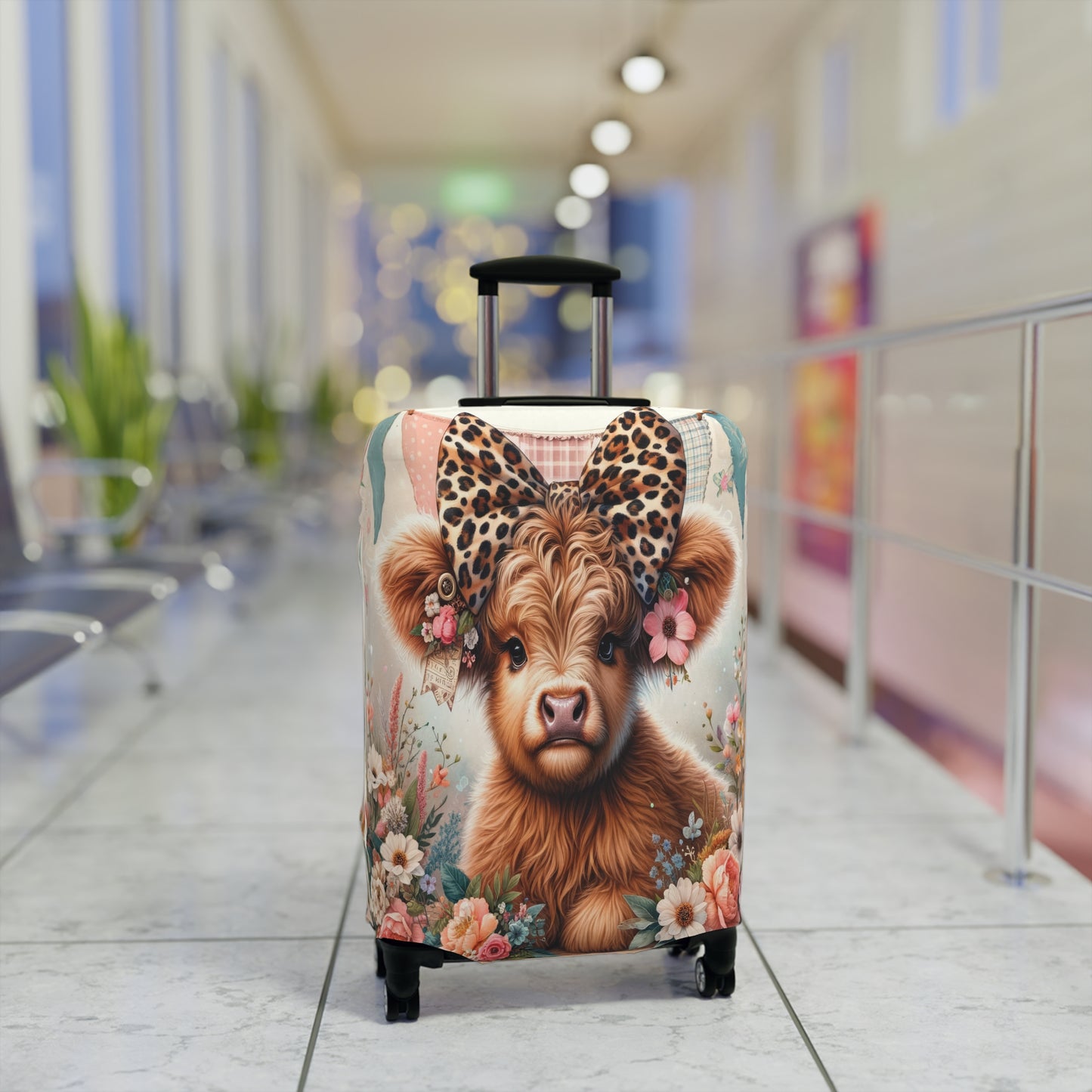 Luggage Cover, Highland Cow, awd-5005