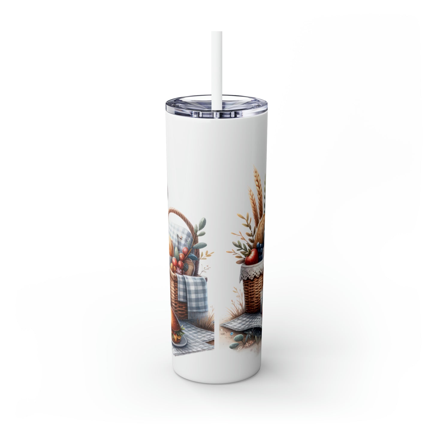 Skinny Tumbler with Straw, 20oz, Australian Animal, Quokka, awd-1330