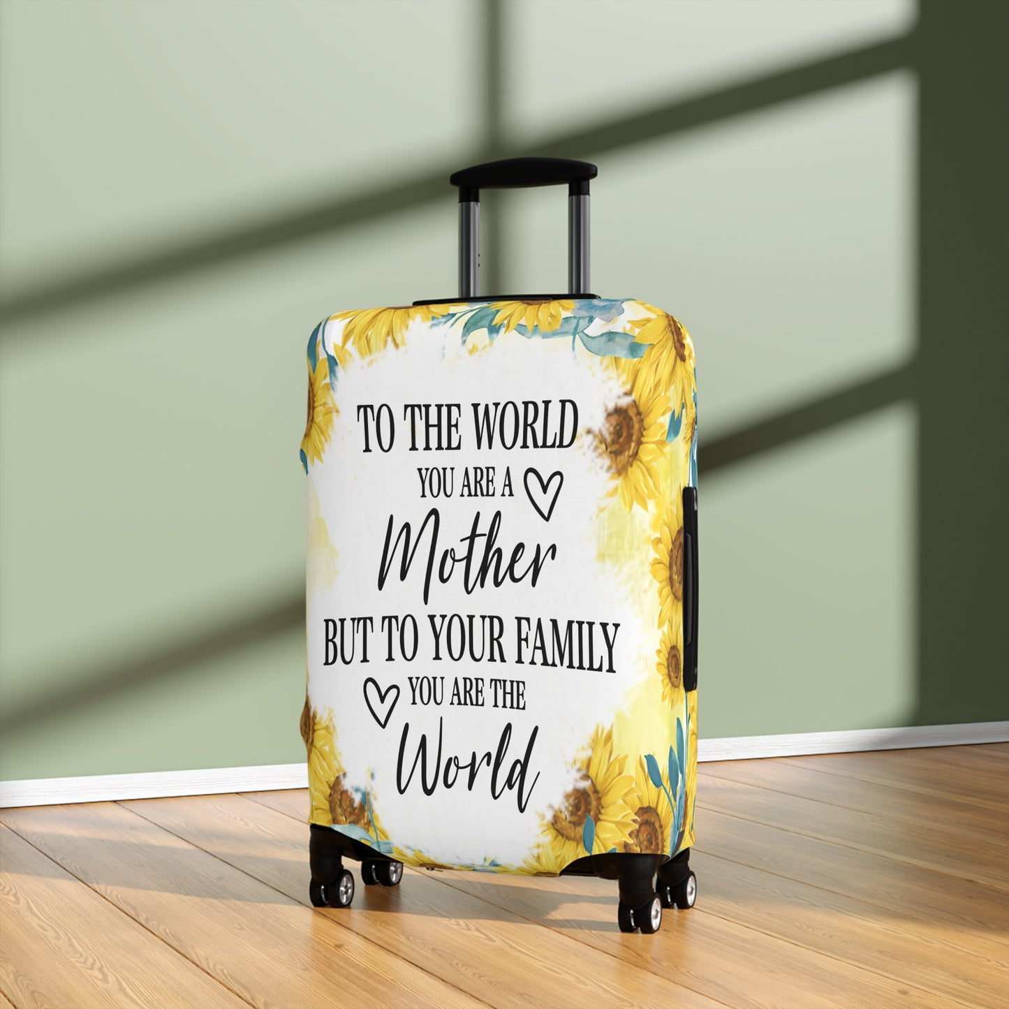 Luggage Cover, To the world you are a Mother but to your family you are the World, awd-534