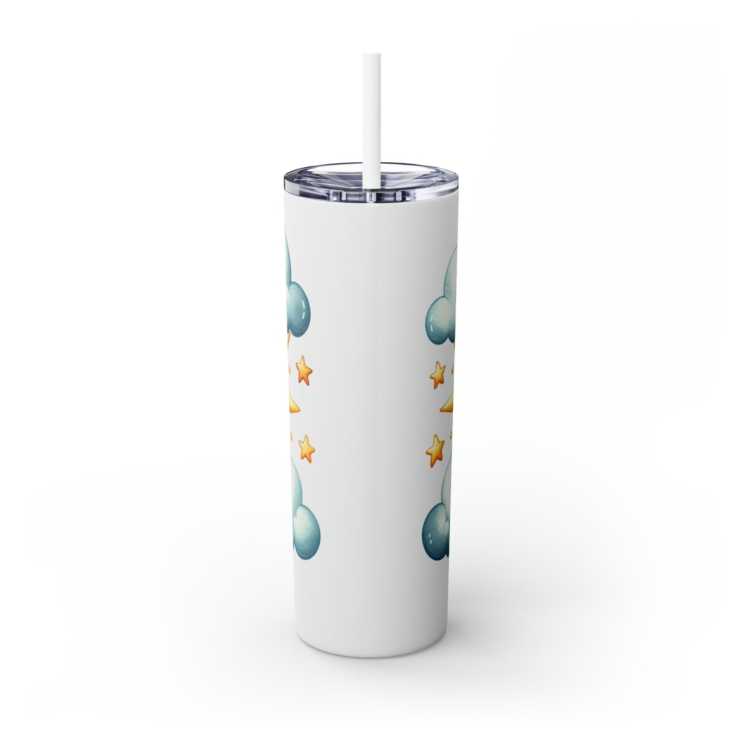 Skinny Tumbler with Straw, 20oz, Sun, Shine On