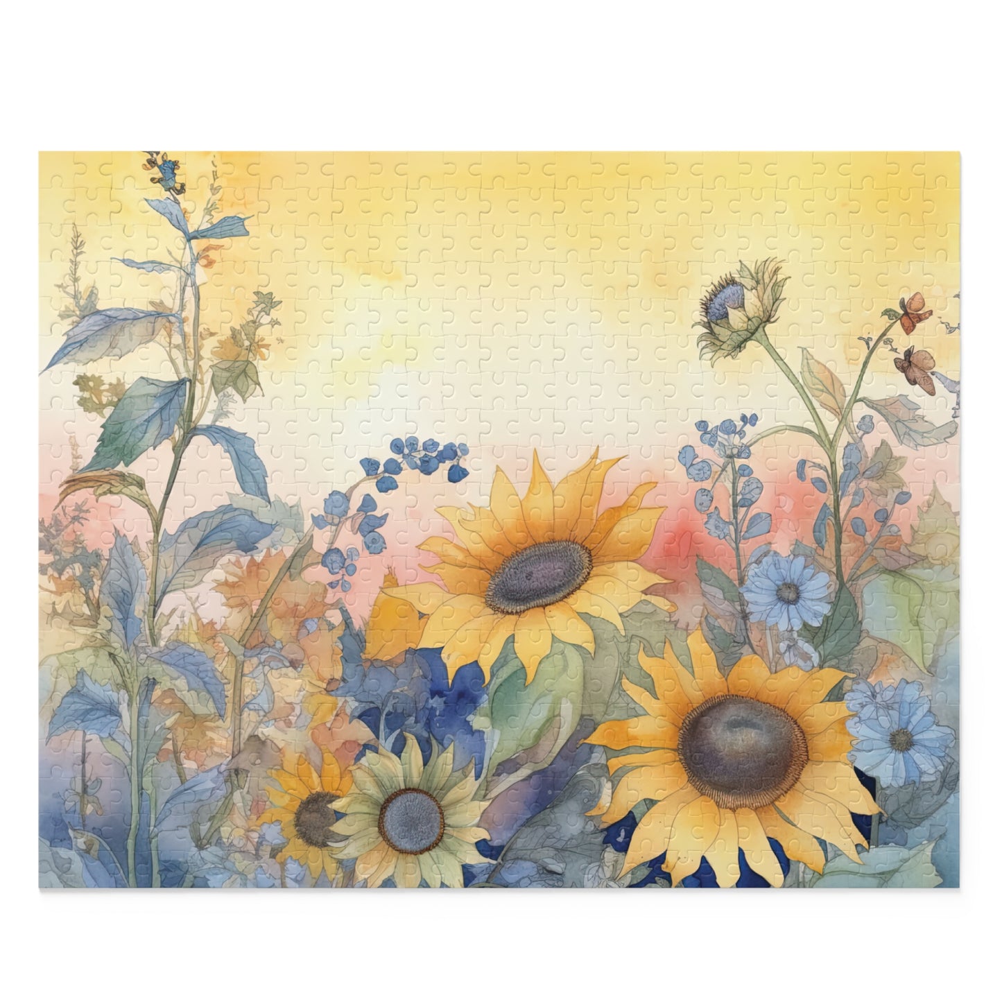 Personalised/Non-Personalised Puzzle, Floral (120, 252, 500-Piece)