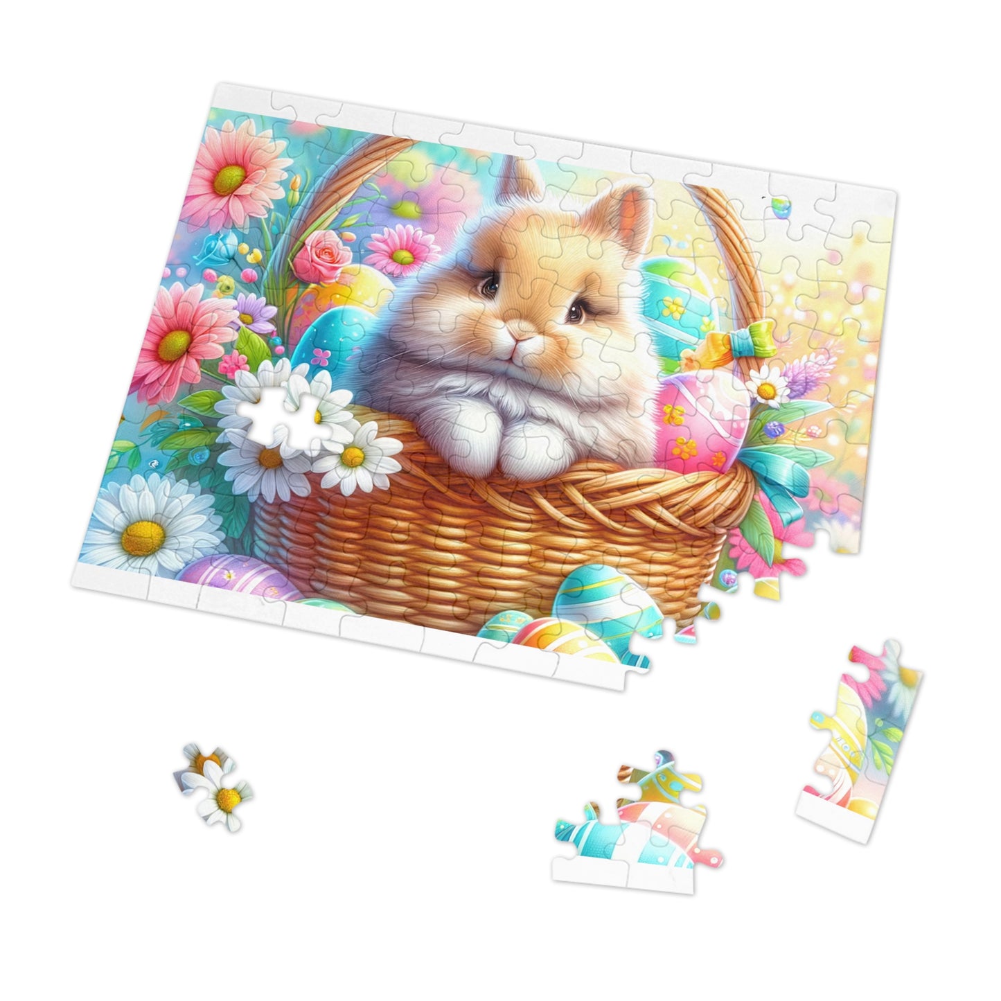 Puzzle, Easter, Rabbit, Personalised/Non-Personalised (30, 110, 252, 500,1000-Piece) awd-621