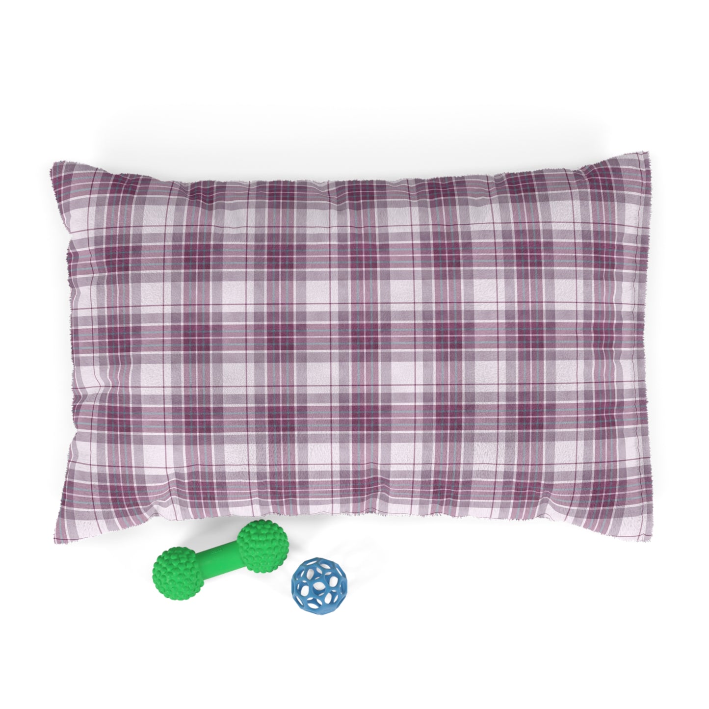 Luxury Pet Bed, feather soft fleece Mulberry Tartan