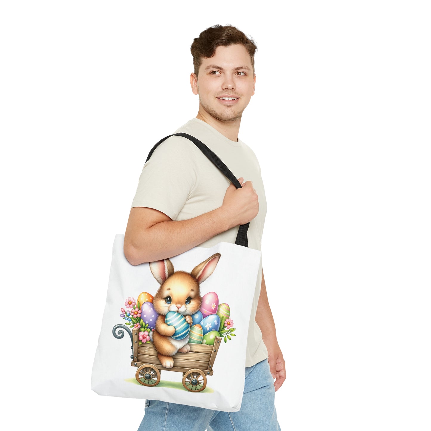 Tote Bag, Easter, Rabbit, Personalised/Non-Personalised Tote bag