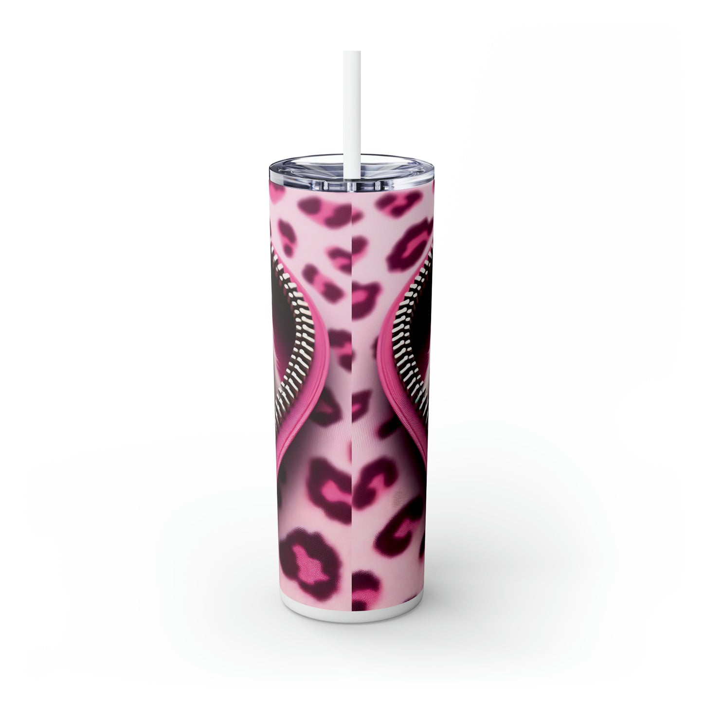 Skinny Tumbler with Straw, 20oz, Cat, Valentines Day, awd-752